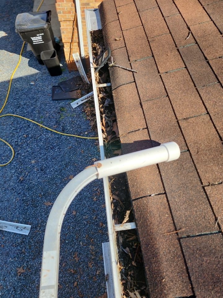 Gutter and Roof cleaning using cleaner by G&H Home Tech Pros LLC