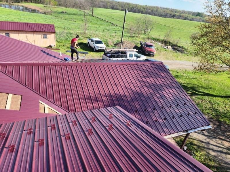 Metal Roof Installation using Everlast Azm panel w/ colourbond process by Teflon Roofing