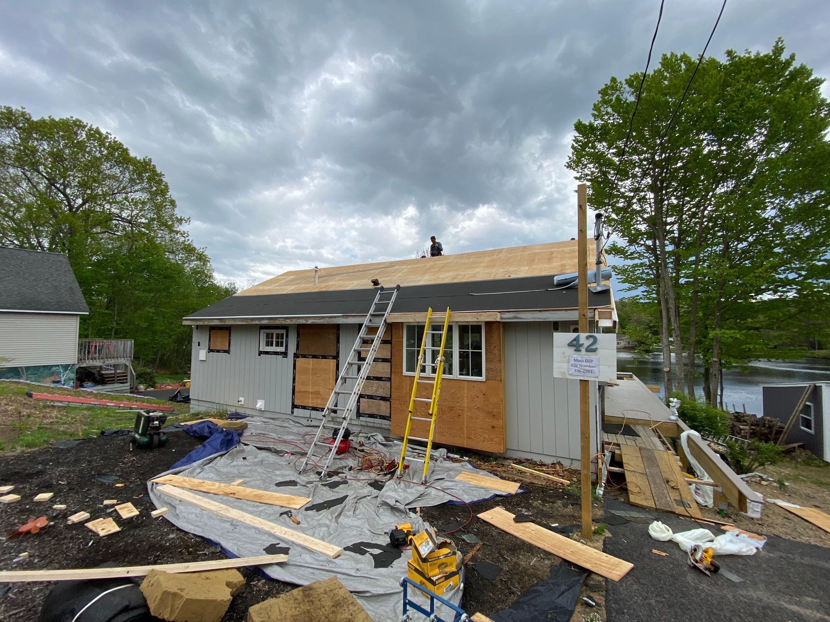 Residential Roofing Installation using Owens Corning TruDefinition by Sensible Home Solutions