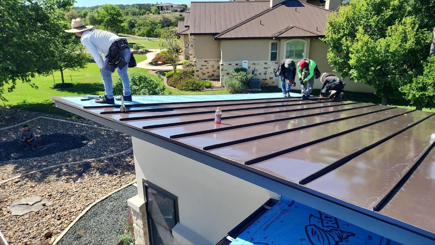 Standing Seam Custom Bent Roof by Lightning Exteriors