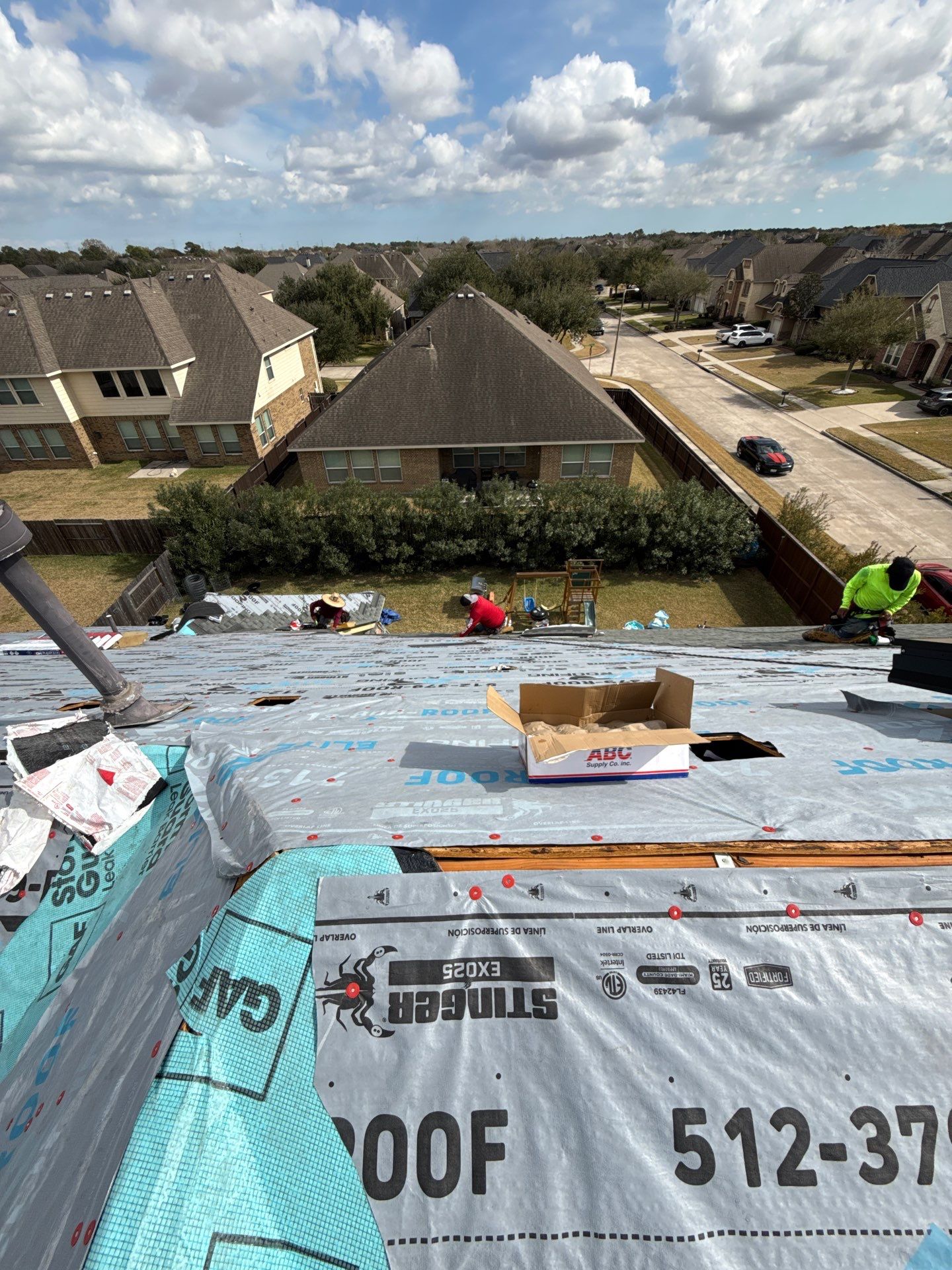 Residential Roof Replacement using GAF HDZ - Charcoal shingles by Elite Roofing LLC