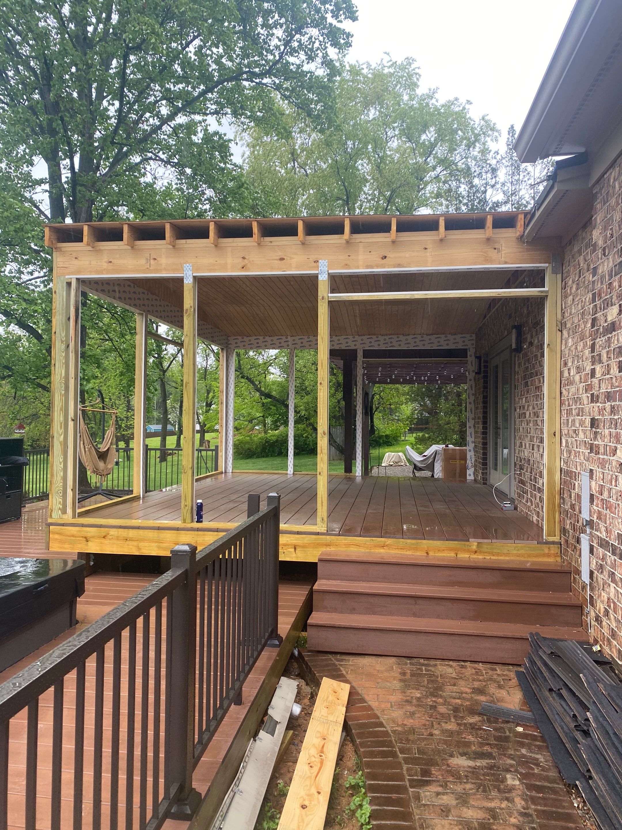 Deck/Screen porch Transformation using Timbertech by The Smet Companies, LLC