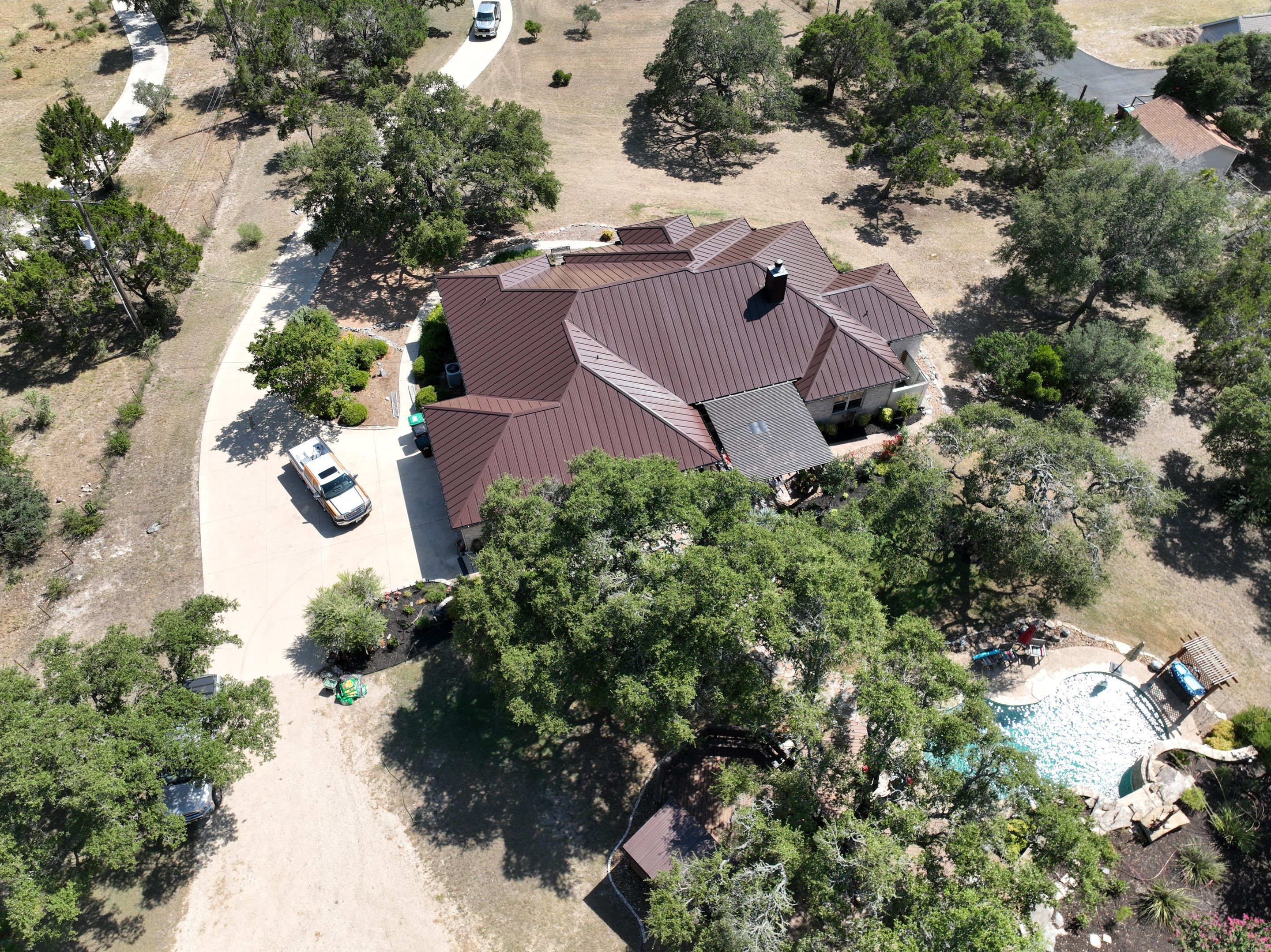 Residential Metal Roof Installation using McElroy Metal by Premier Roofing and Contracting
