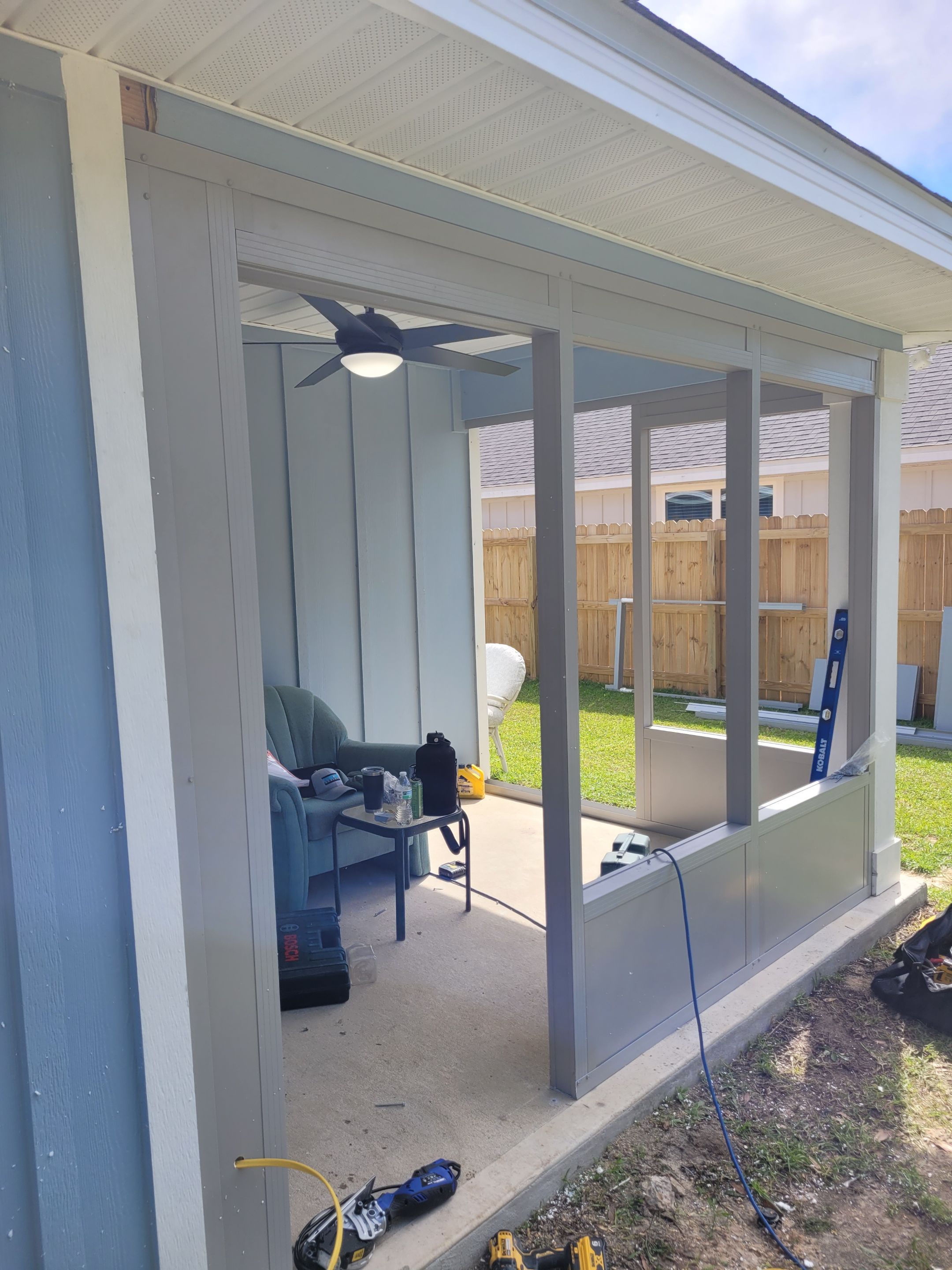 Screen Under Glass Room in Crestview by Titan Sunrooms