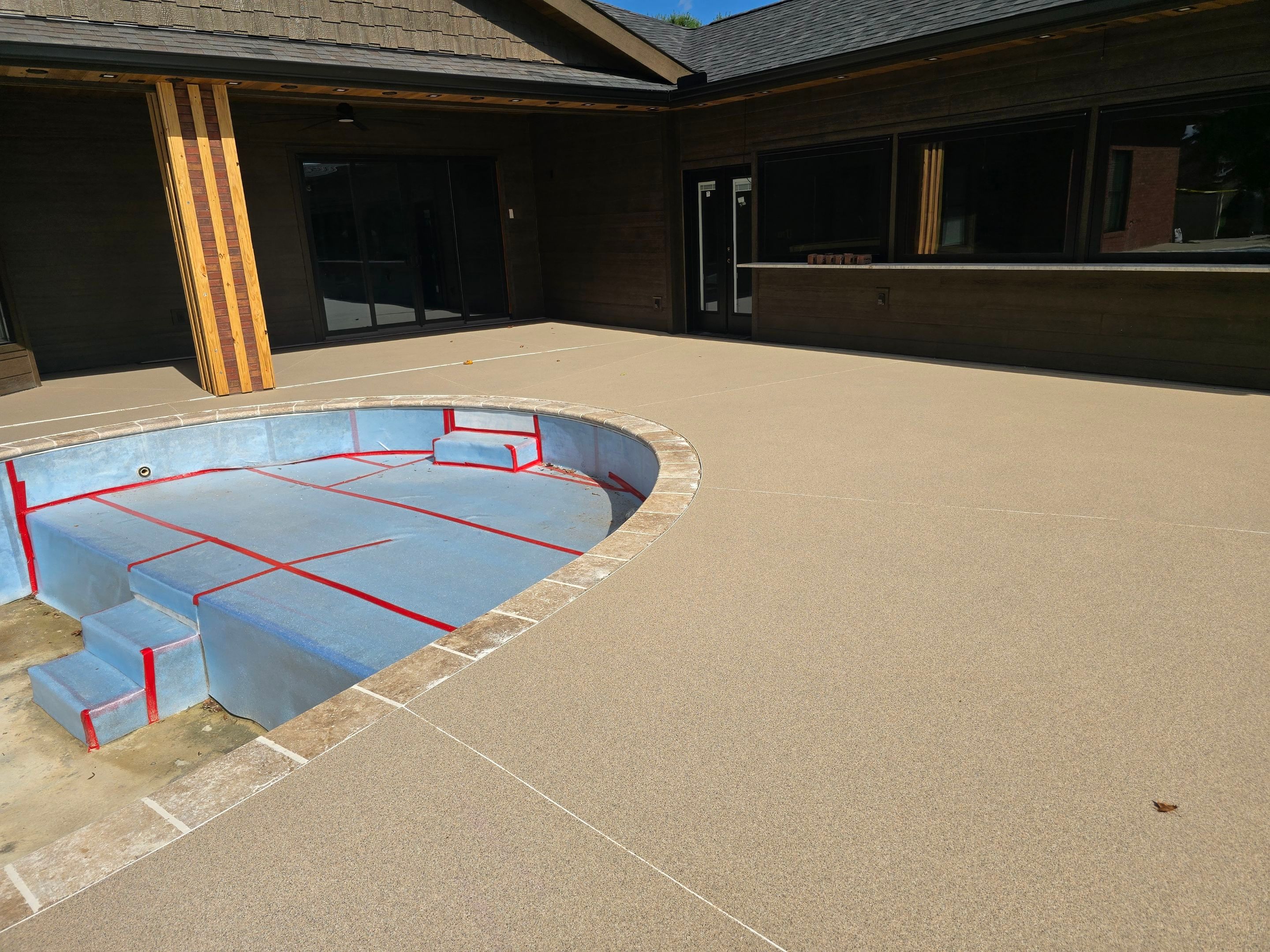Pool Deck using Biscuit by Elite Floor Solutions