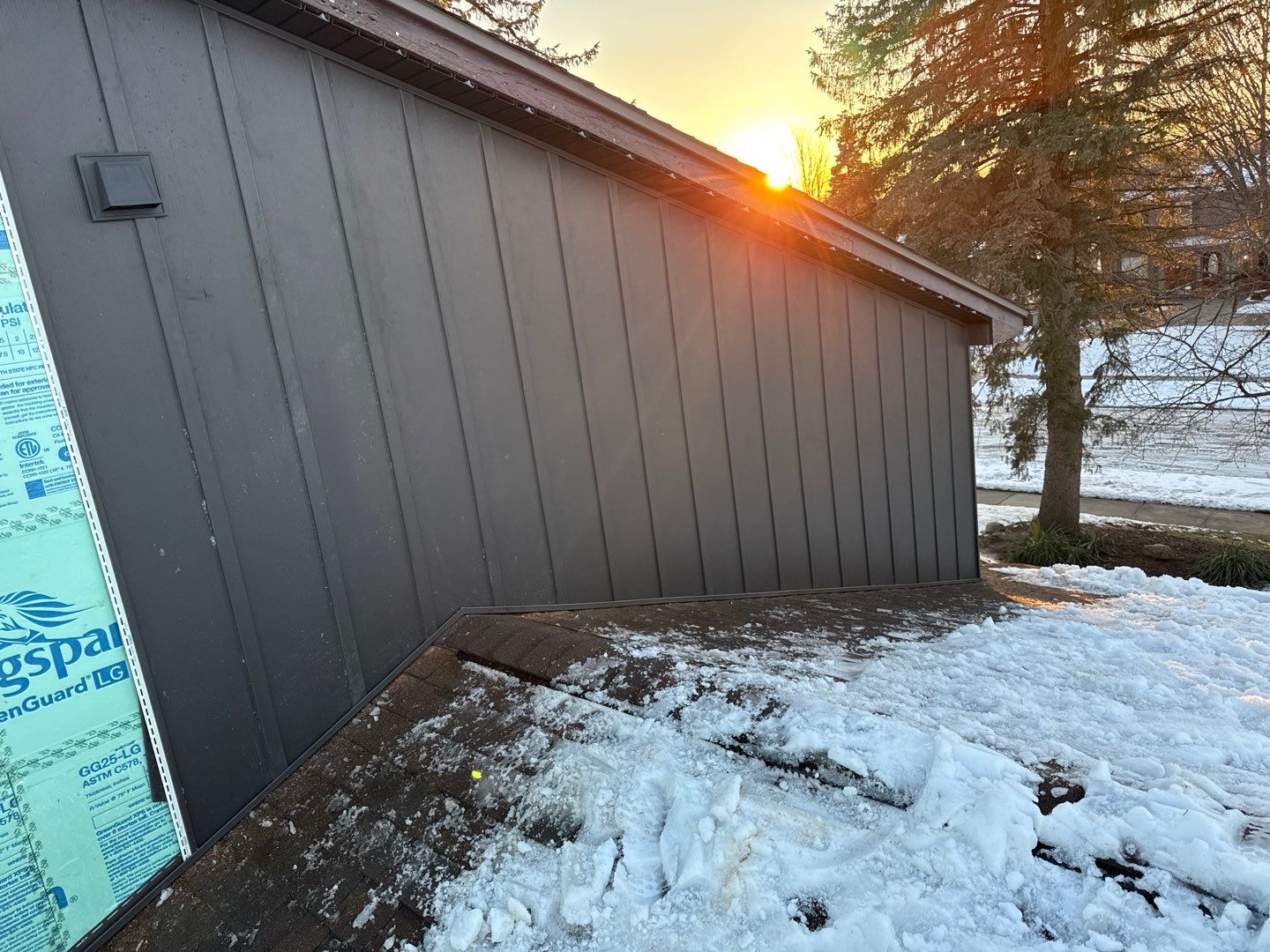 Siding Replacement using Ascend S12" Board & Batten by 180 Contractors
