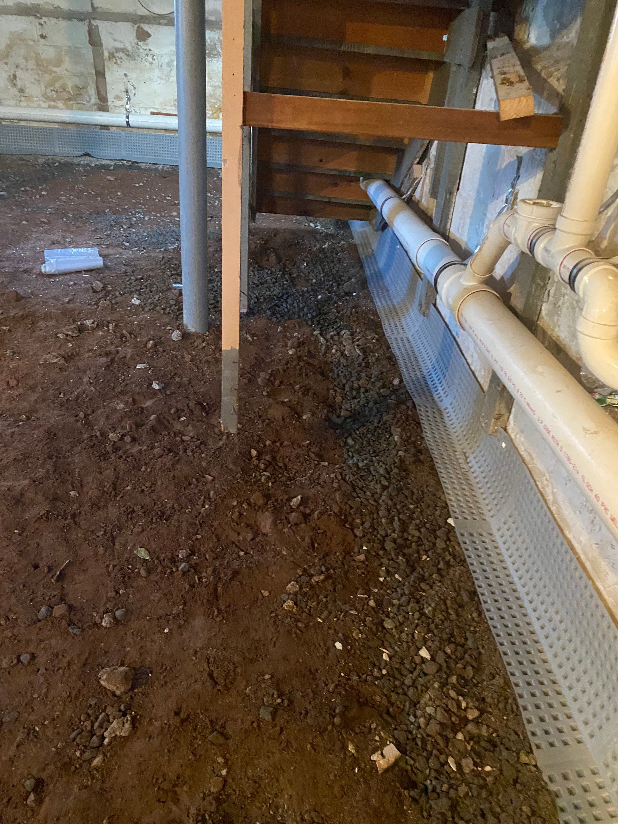 Interior French Drain, Lally Column Replacement & Concrete Floor Replacement in South Orange, NJ by Pure Service Pro, LLC