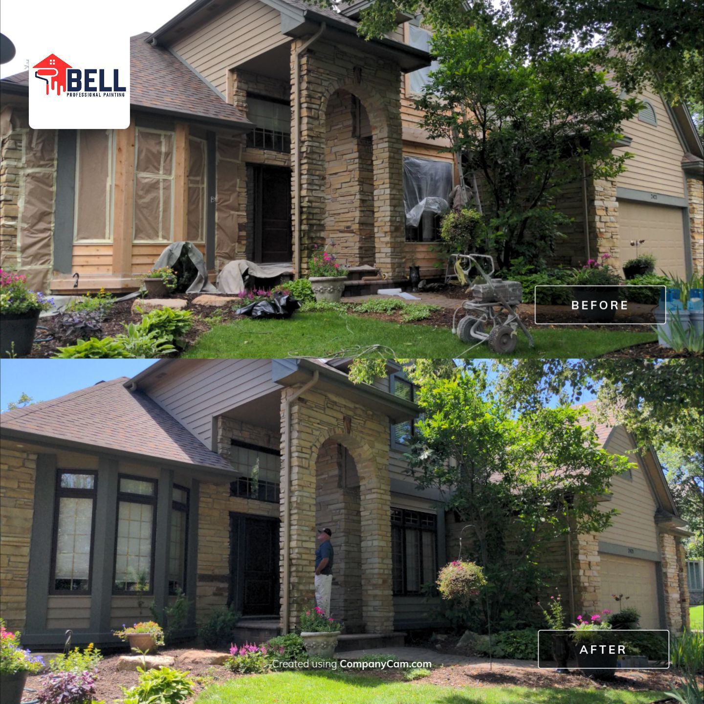 Dynamic Exterior Trim Work by Bell Professional Painting 