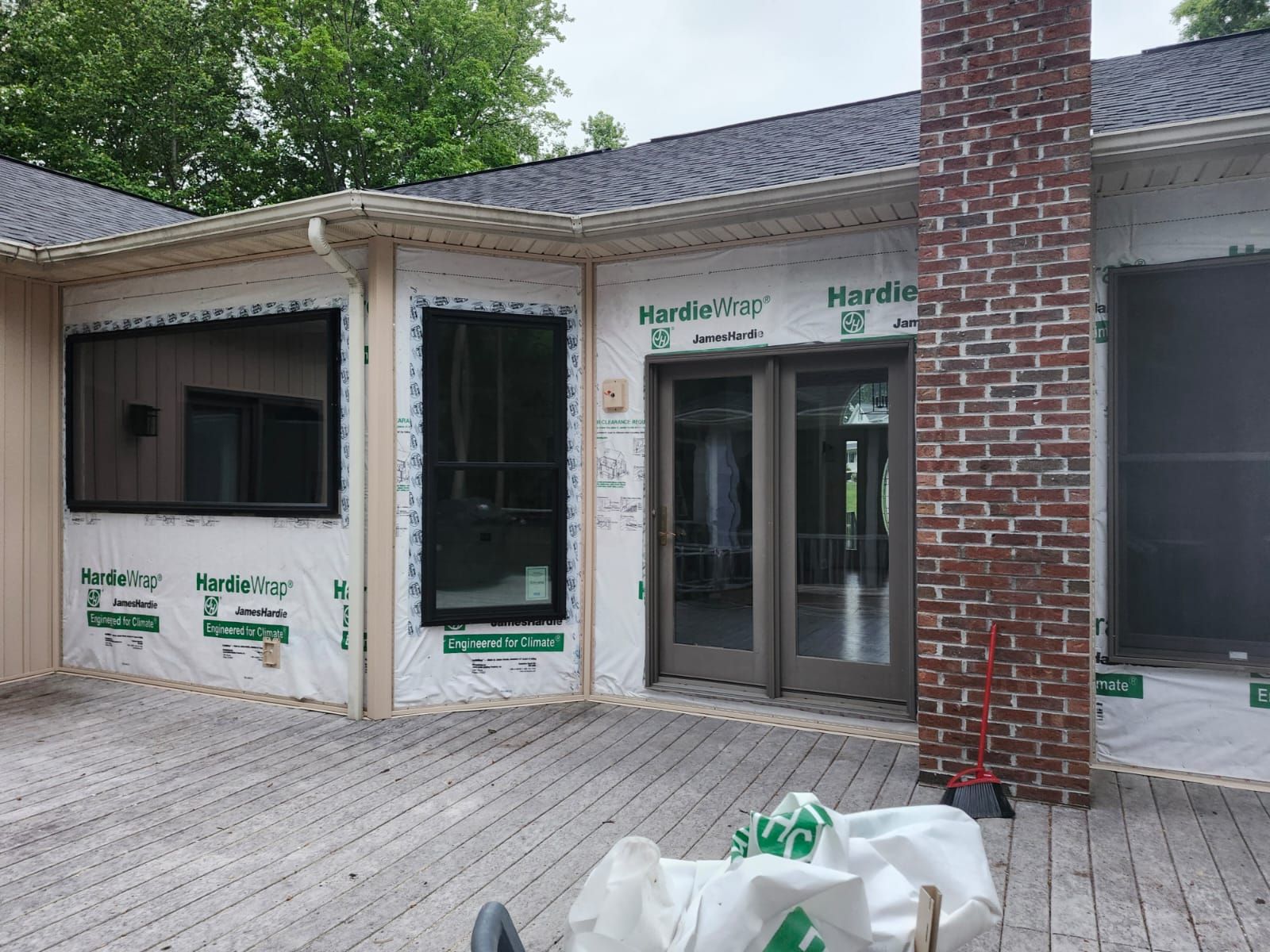 Window replacement with minor carpentry and siding/gutter replacement. by Window Depot of Annapolis