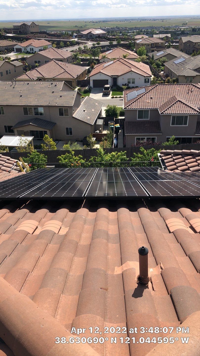 Solar Panel Installation using Solar Panels by Byers Enterprises 