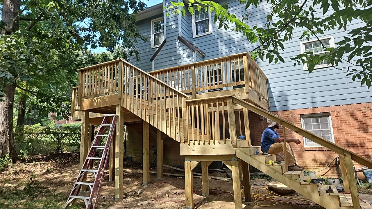 Russet Cove Circle - Deck Installation by Pillar and Pine