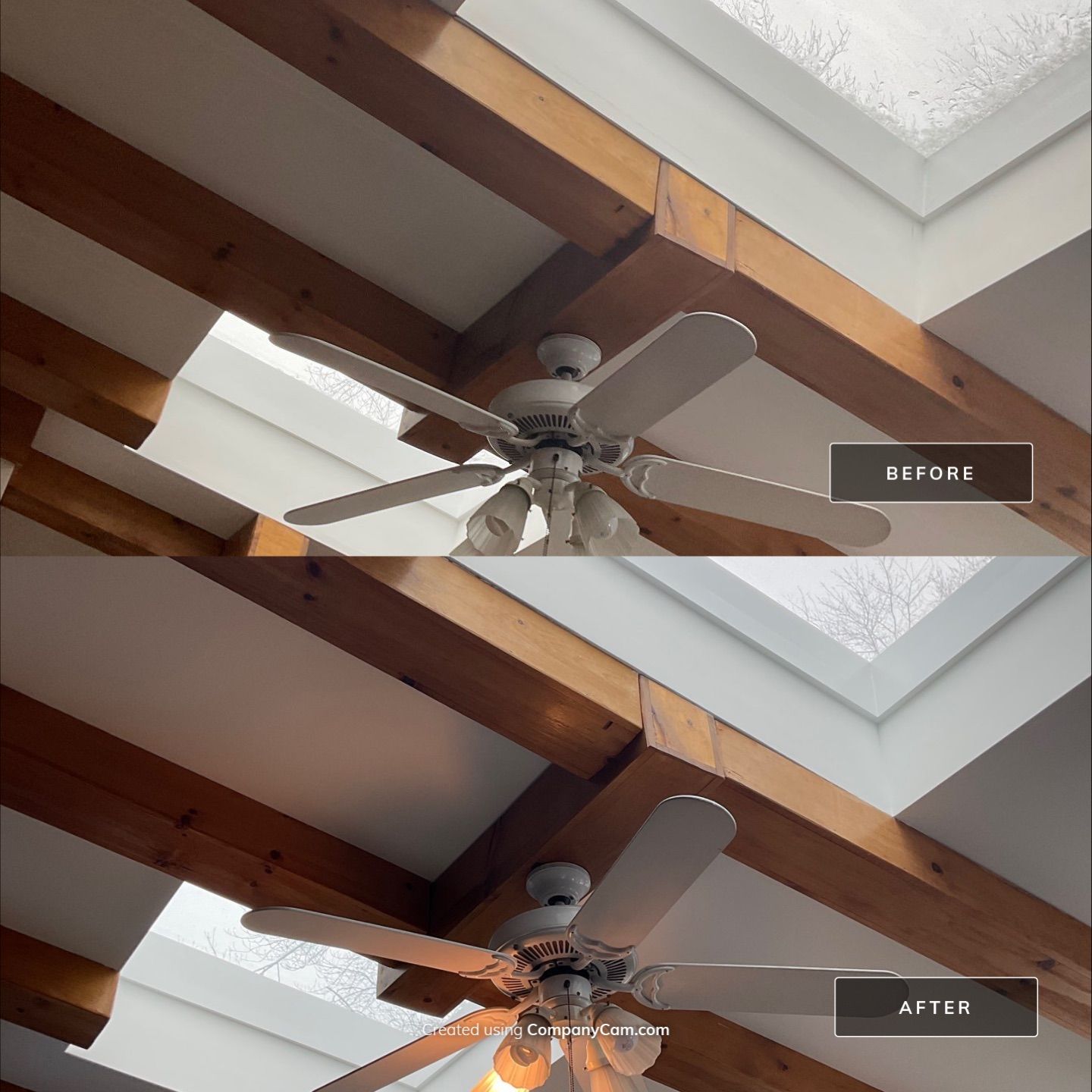 A Fresh Family Room Transformation with Sky Blue Walls by Groovy Hues