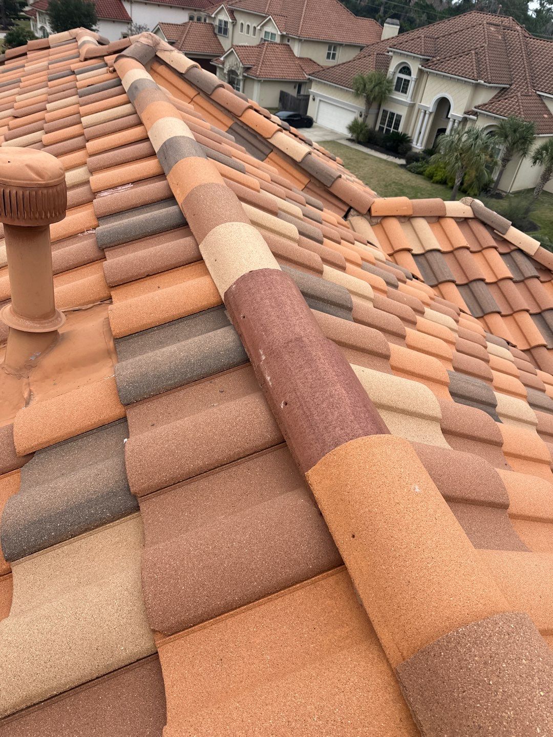 Residential Roofing Repair using tile by Roof Repair Company