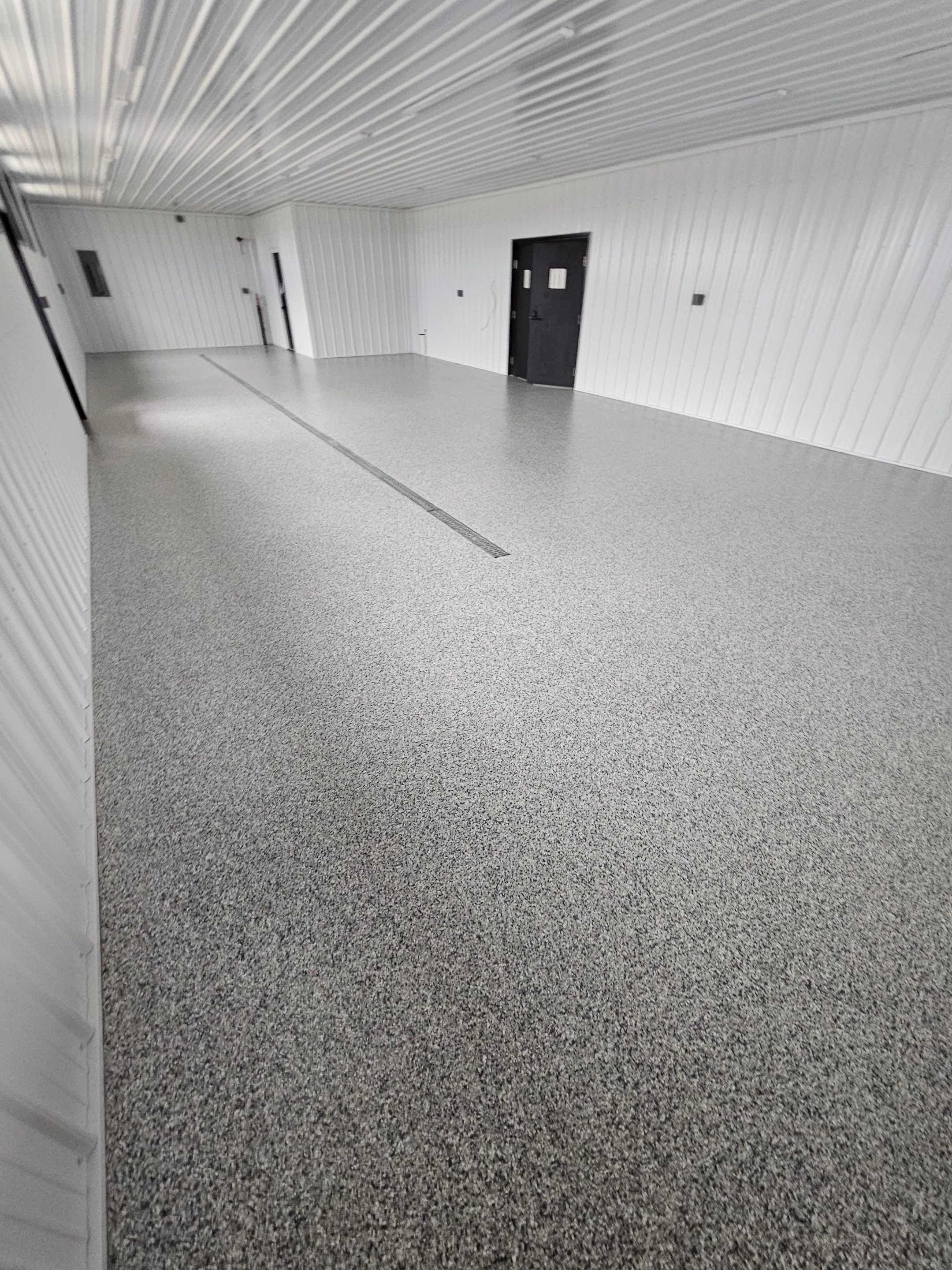 Gravel Pole Barn Concrete Coating by Level 10 Coatings