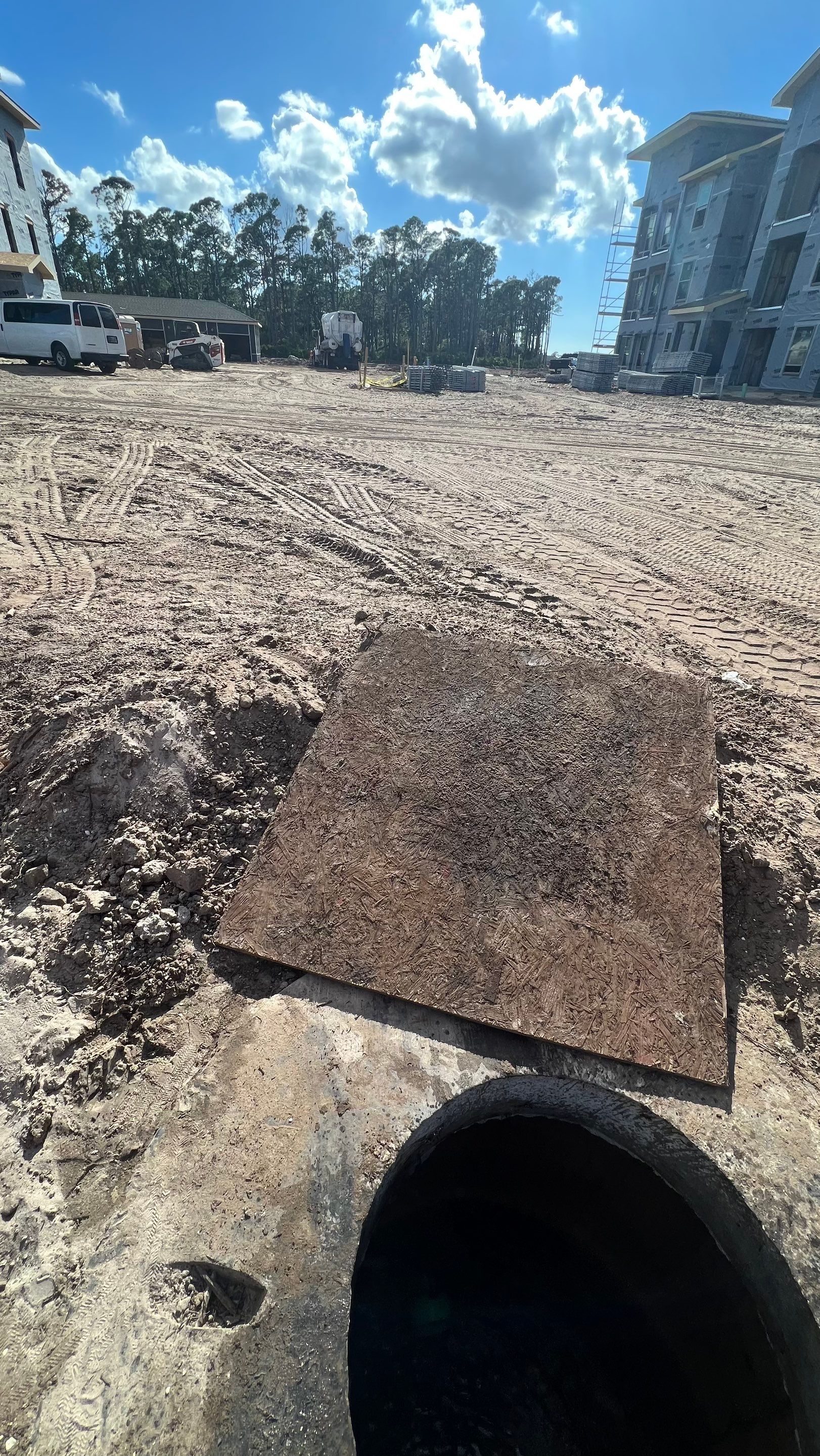 New Construction Sewer System Cleaning by APS Power & Water