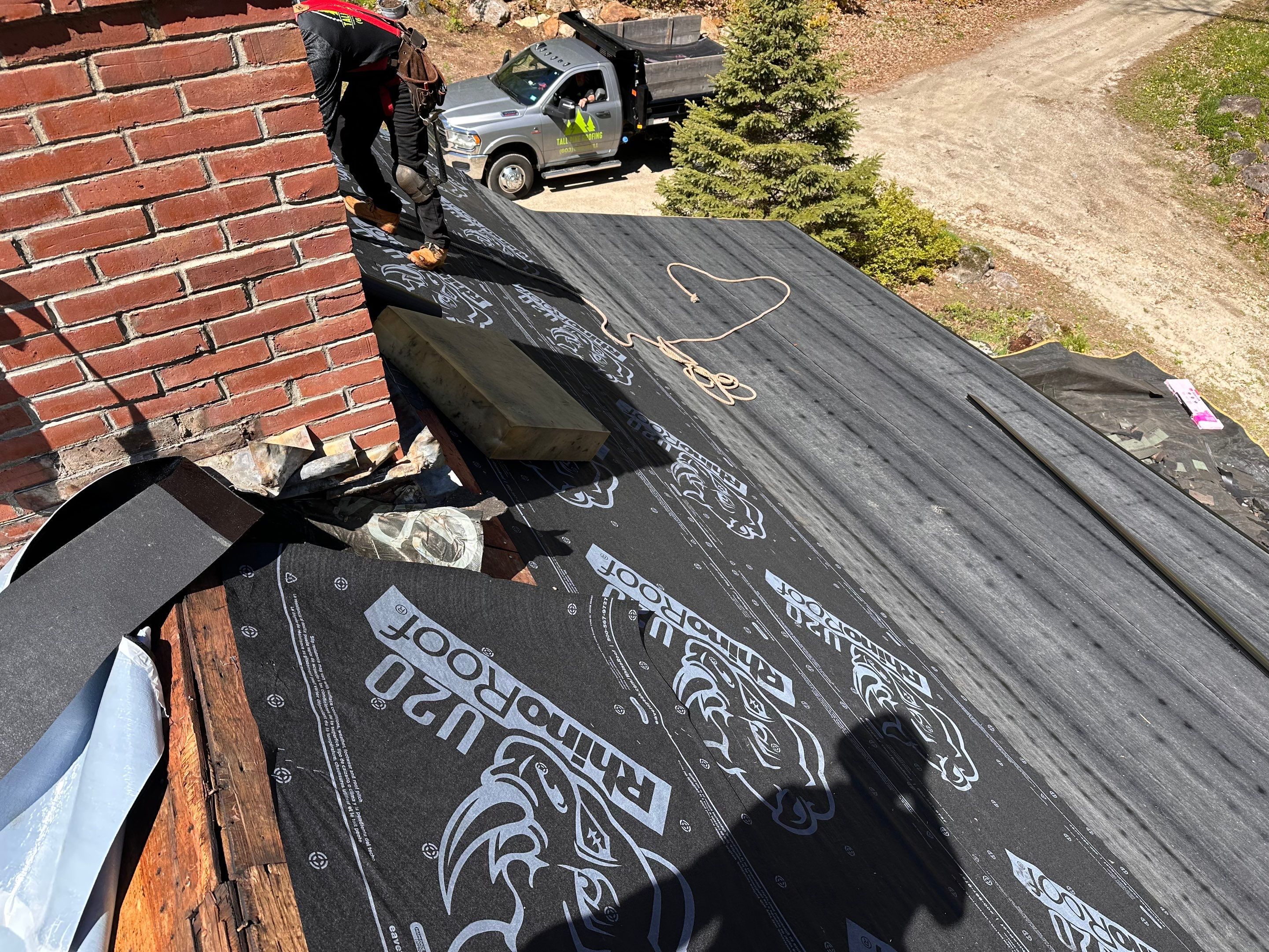 Green Architectural Asphalt Shingle Roof Replacement in Epsom by Tall pine roofing