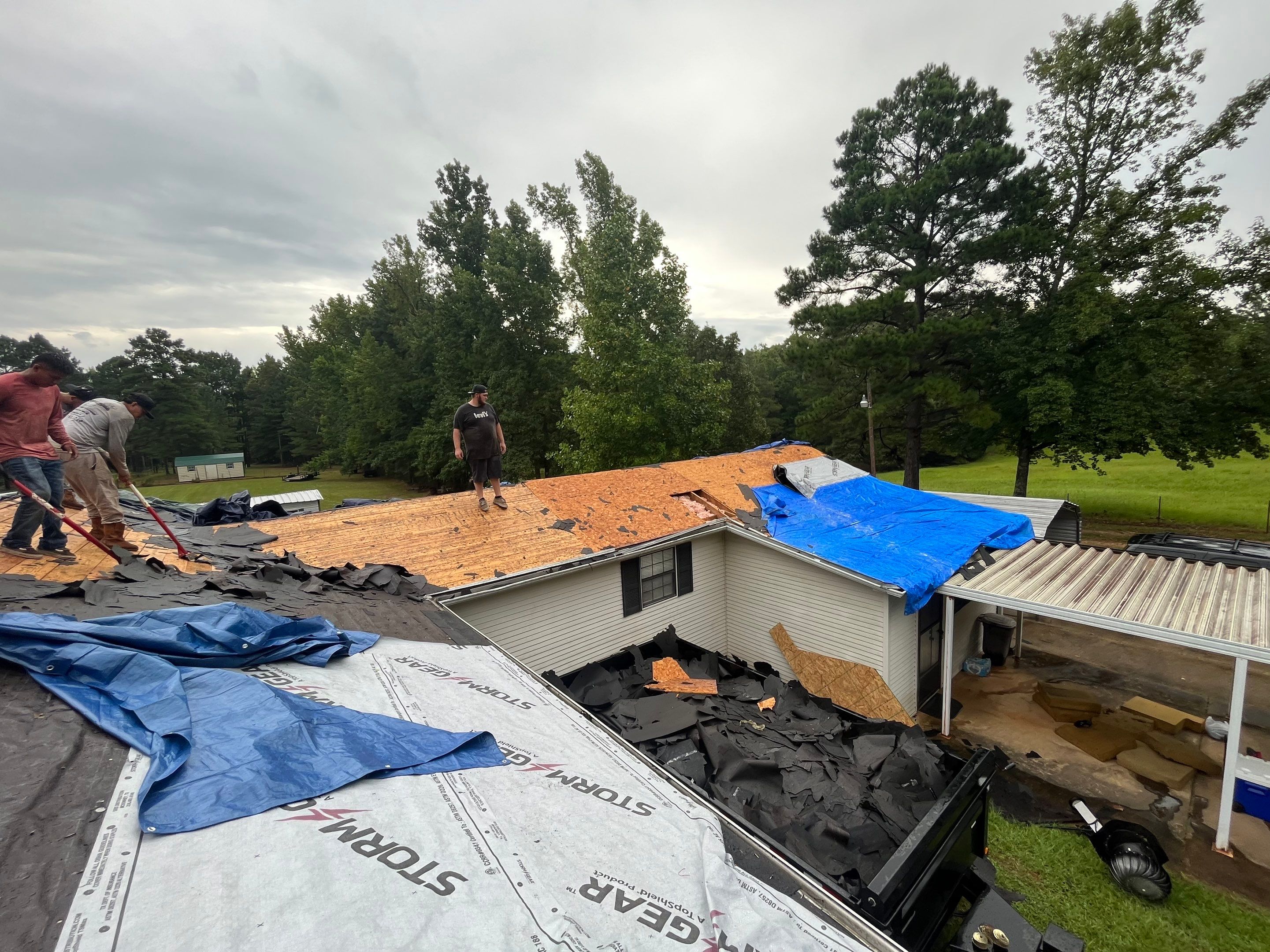 Residential Shingle Reroof using CertainTeed XT25: Moire Black by Hostetler Roofing