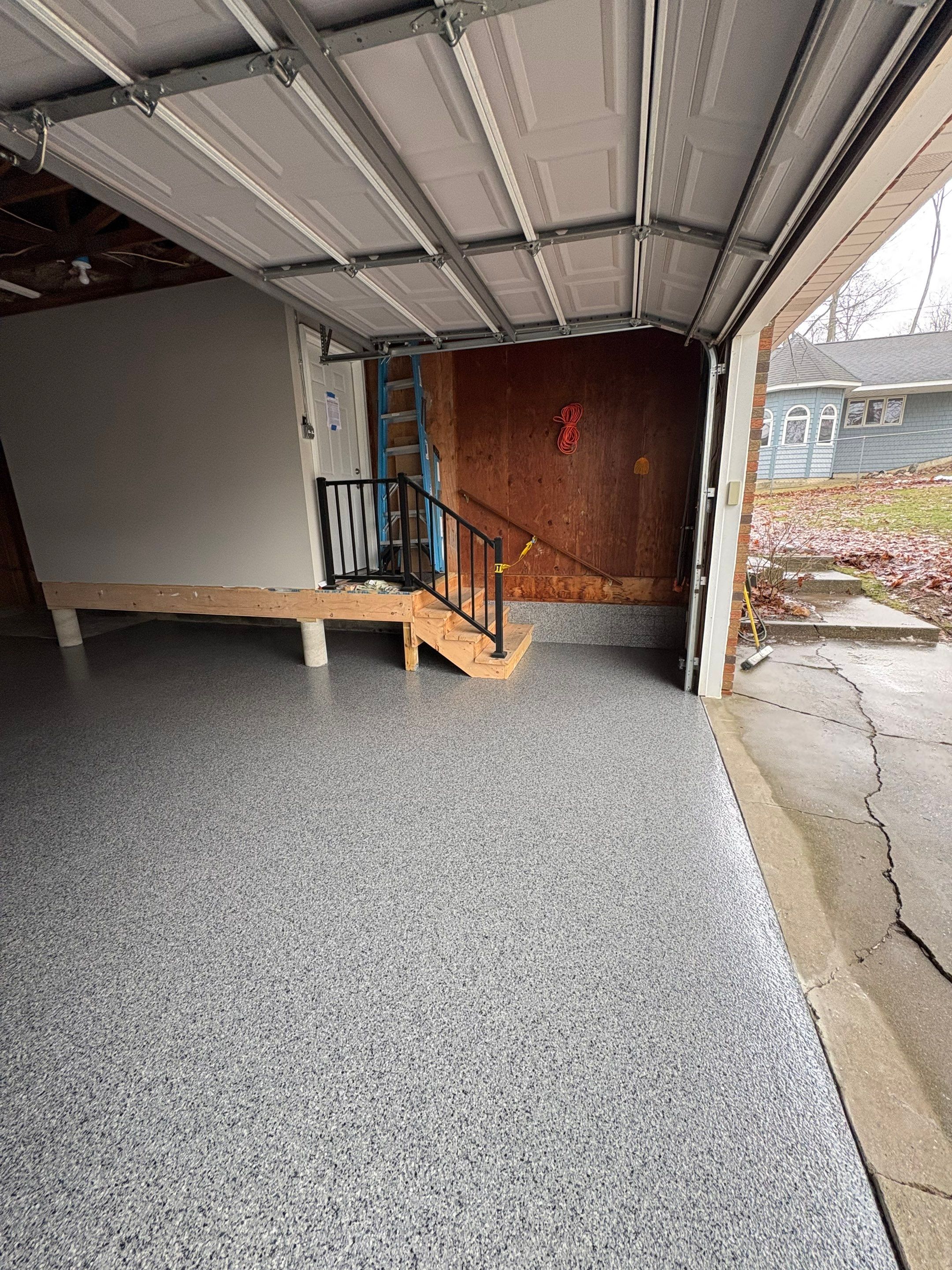 Nightfall Coating in Three Rivers, MI! by Innovative Spaces / Innovative Concrete Coatings