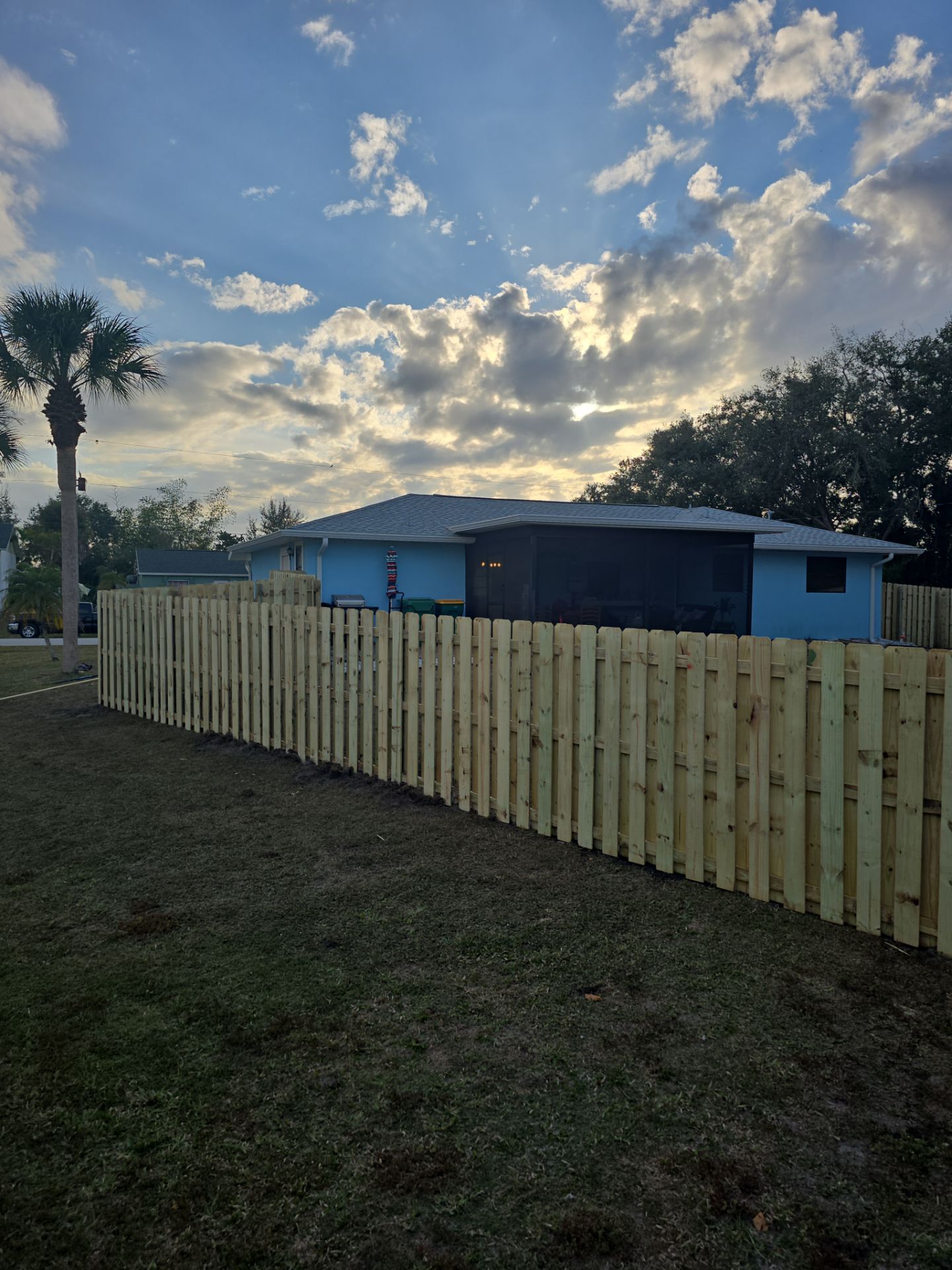 Shadowbox Wood Fence in Englewood by True Fence LLC