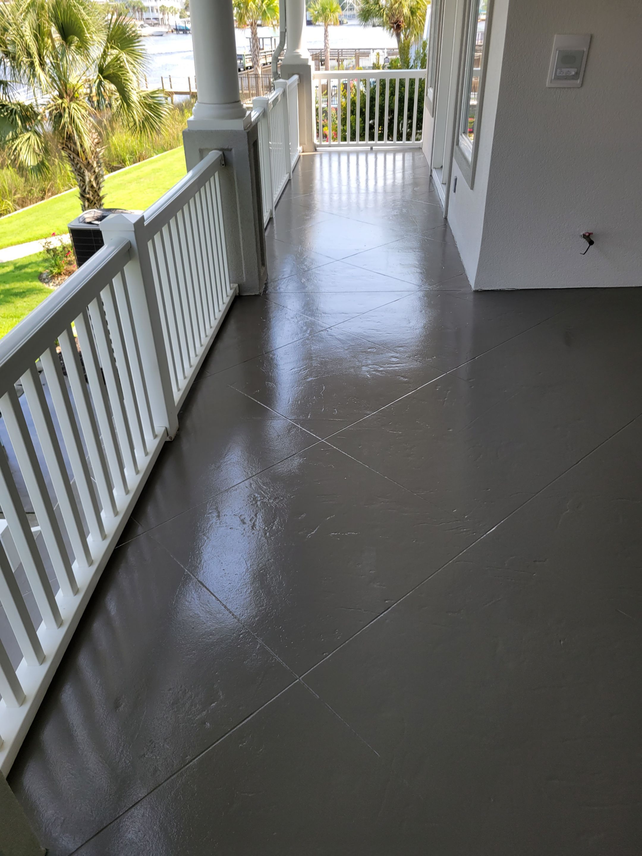 Concrete using AcryFin by DuraSeal
