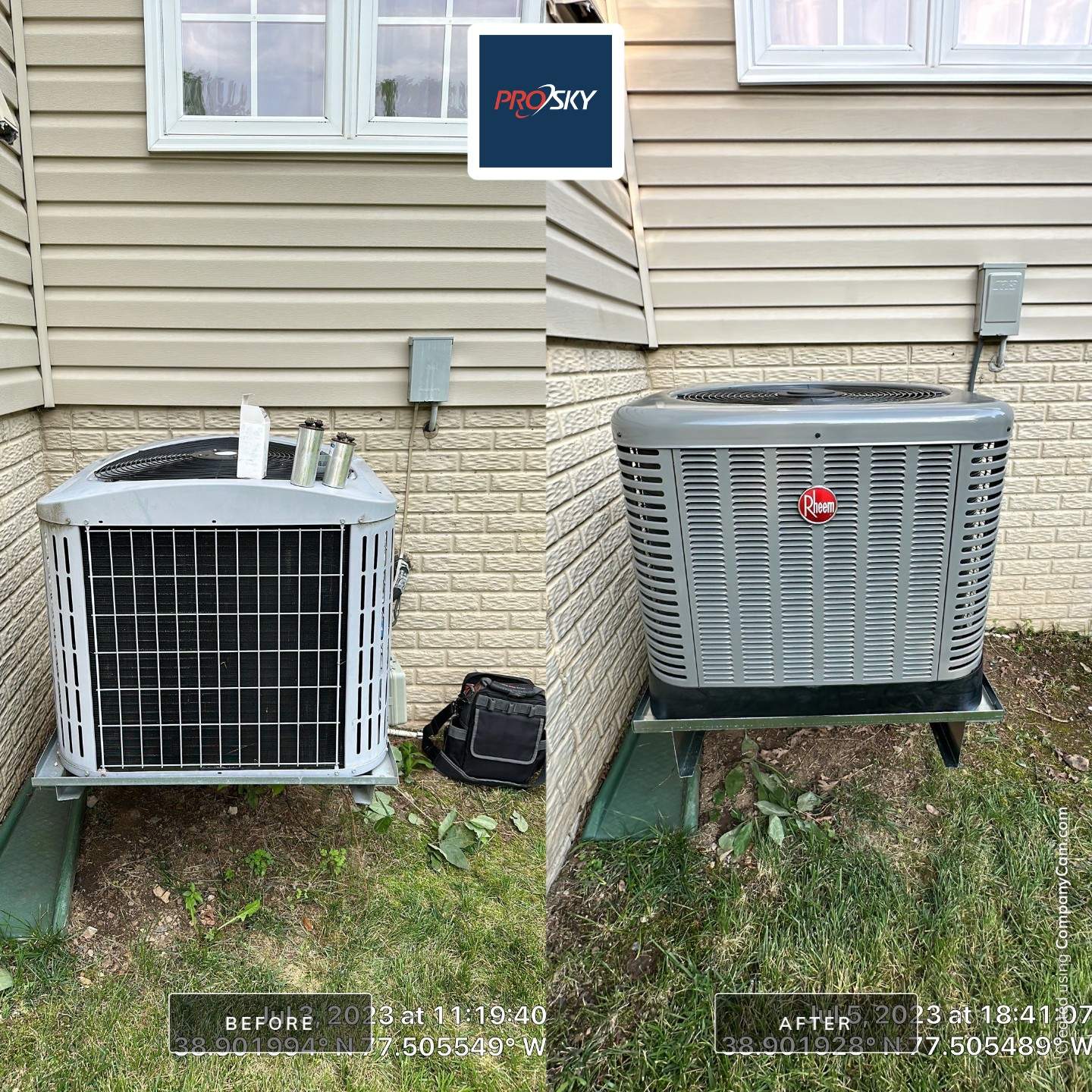 Heat Pump Replacement using Trane by Pro Sky Services