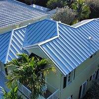 .032 Aluminum 1.5" Mechanical Seam Silver Metallic  by Total Roofing System The Metal Roof Experts