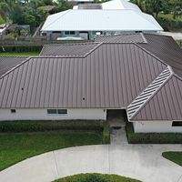 24ga 1.5" Mechanical Seam Mansard Brown  by Total Roofing System The Metal Roof Experts