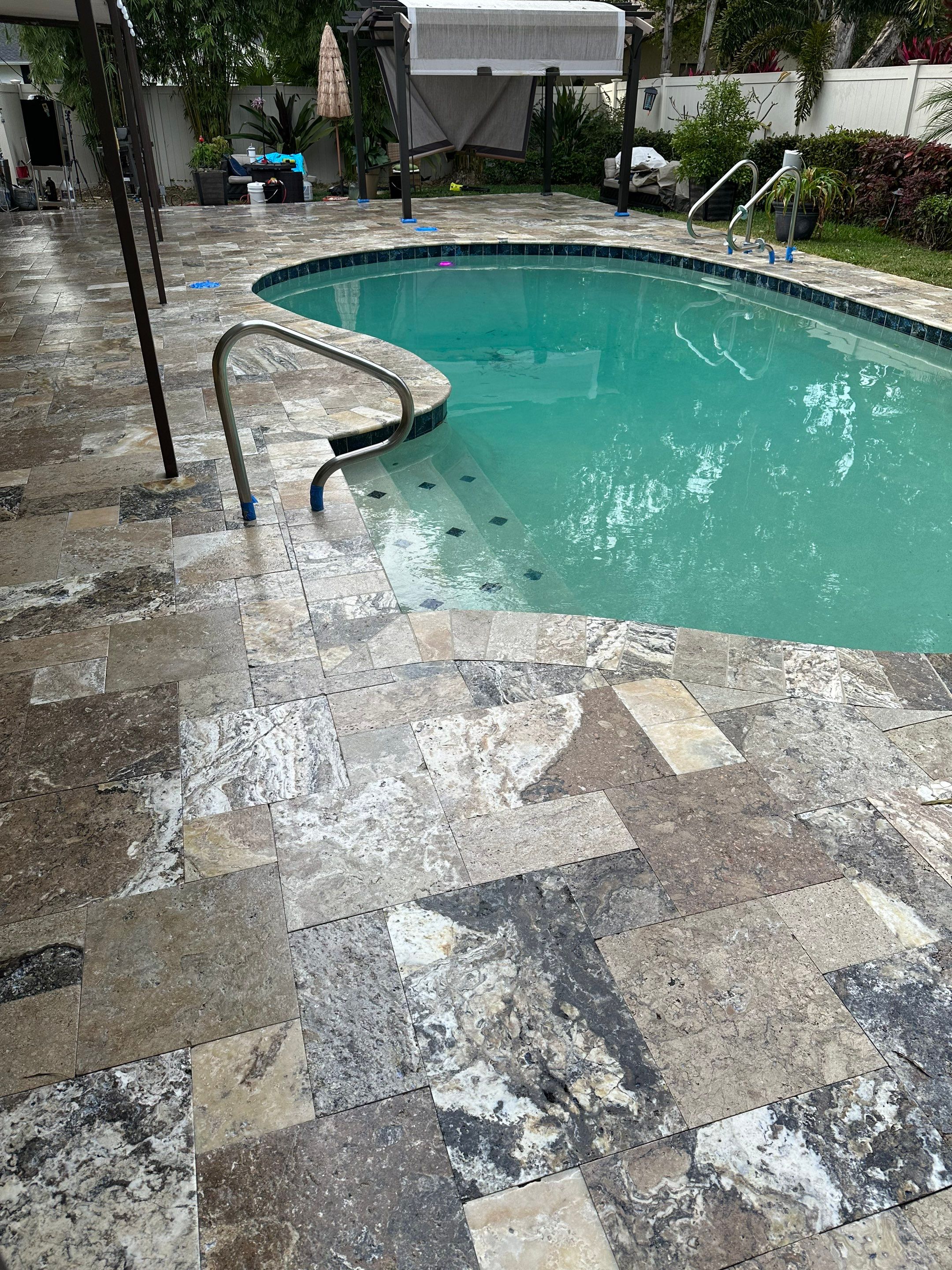 Roof Cleaning Service & Travertine Paver Cleaning by Sunshine AquaWash