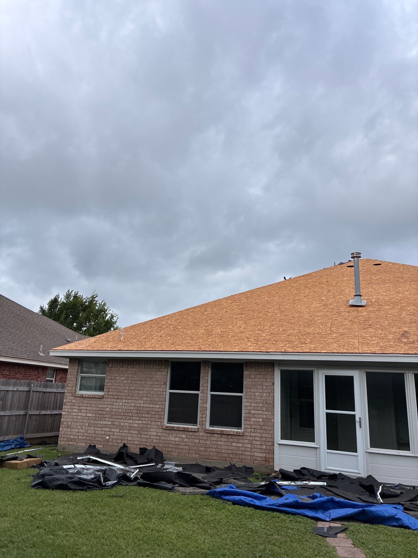 Cleburne Storm Restoration In time for Closing. by Berry Good Roofing 