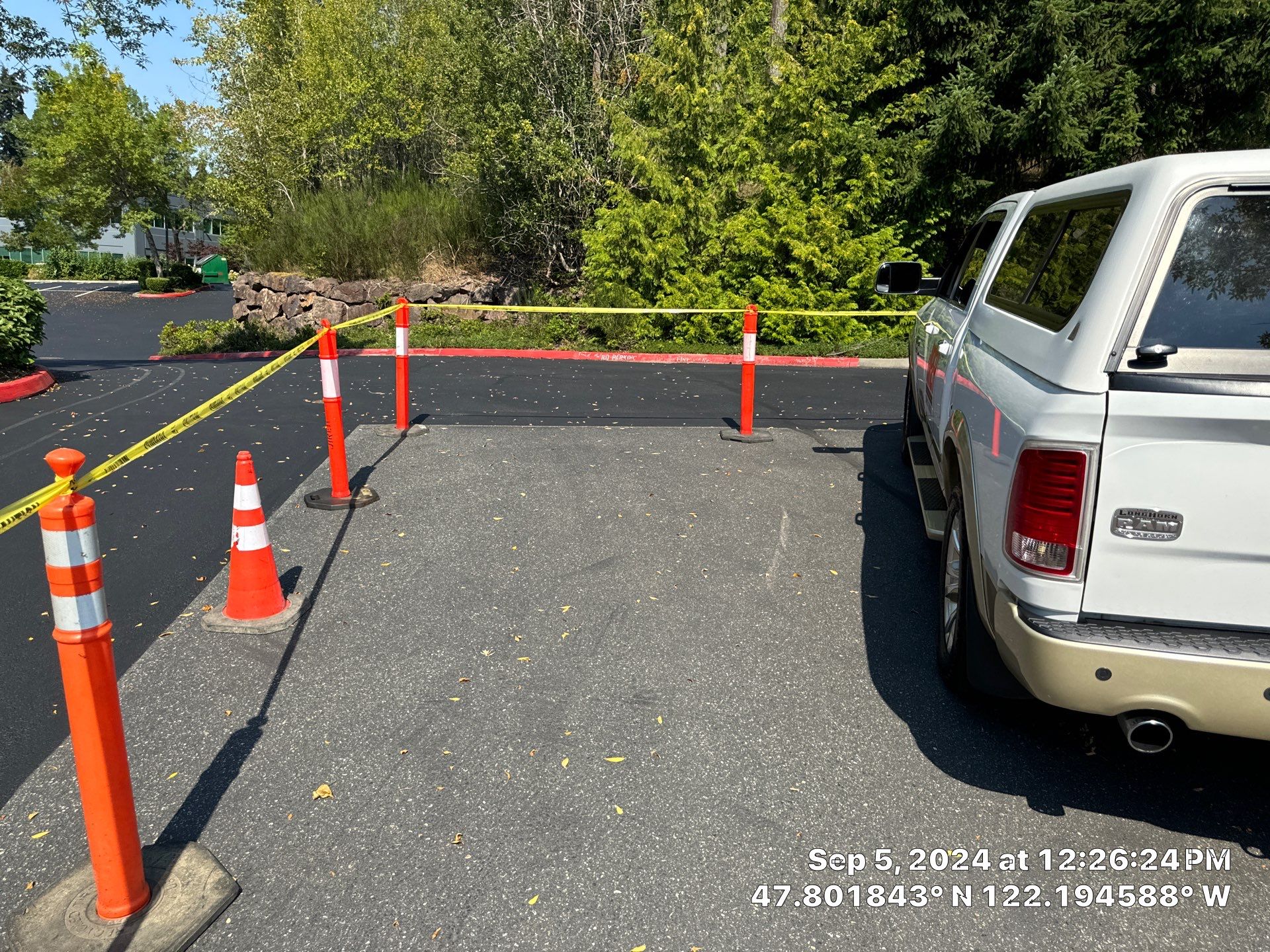 Kidder Matthews | Parking Lot Sealcoating & Striping with Concrete Curb & Patch Repairs  by Jireh Asphalt & Concrete Inc 
