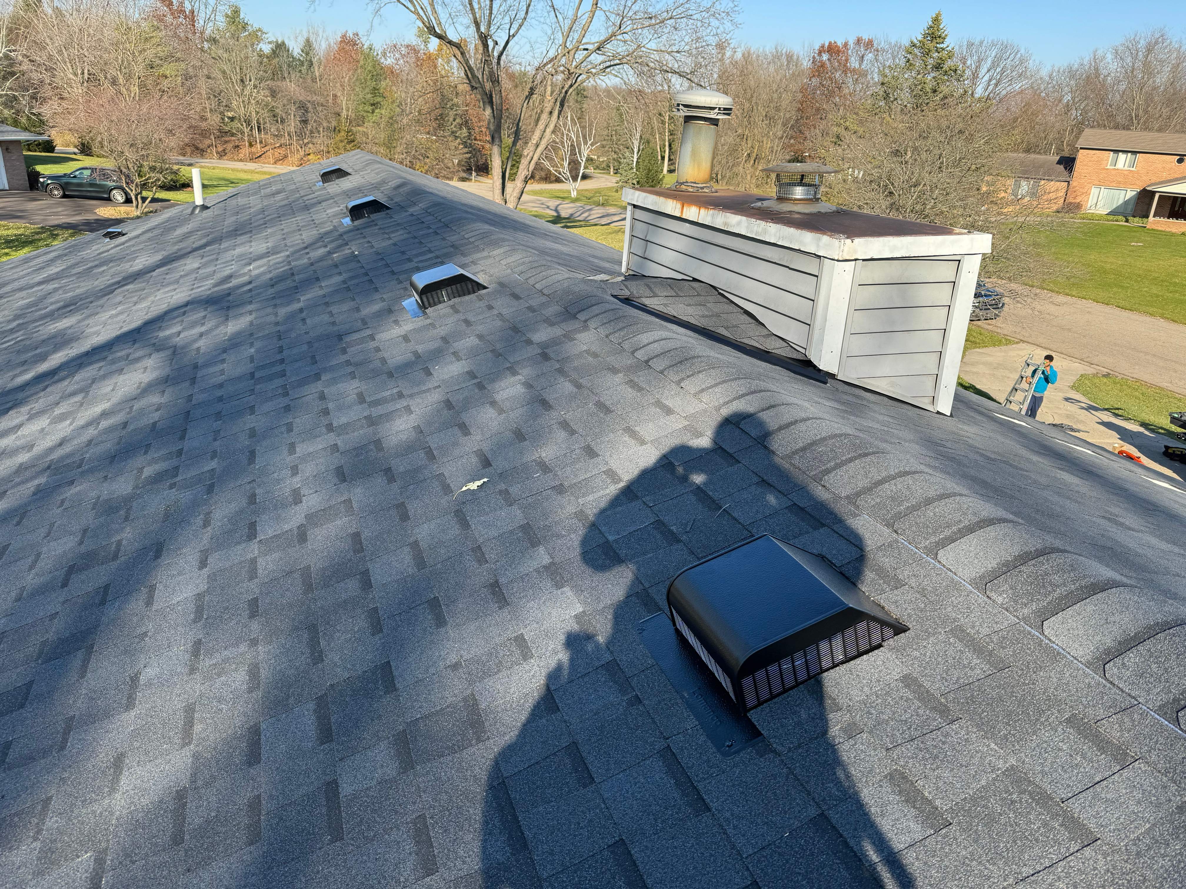 Residential Roofing Installation using Certainteed Landmark ClimateFlex by GRACCO