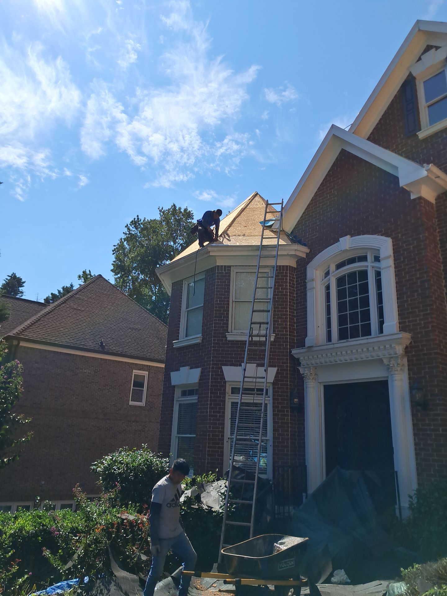 Residential Roof Replacement using GAF HDZ - Charcoal shingles by Elite Roofing LLC