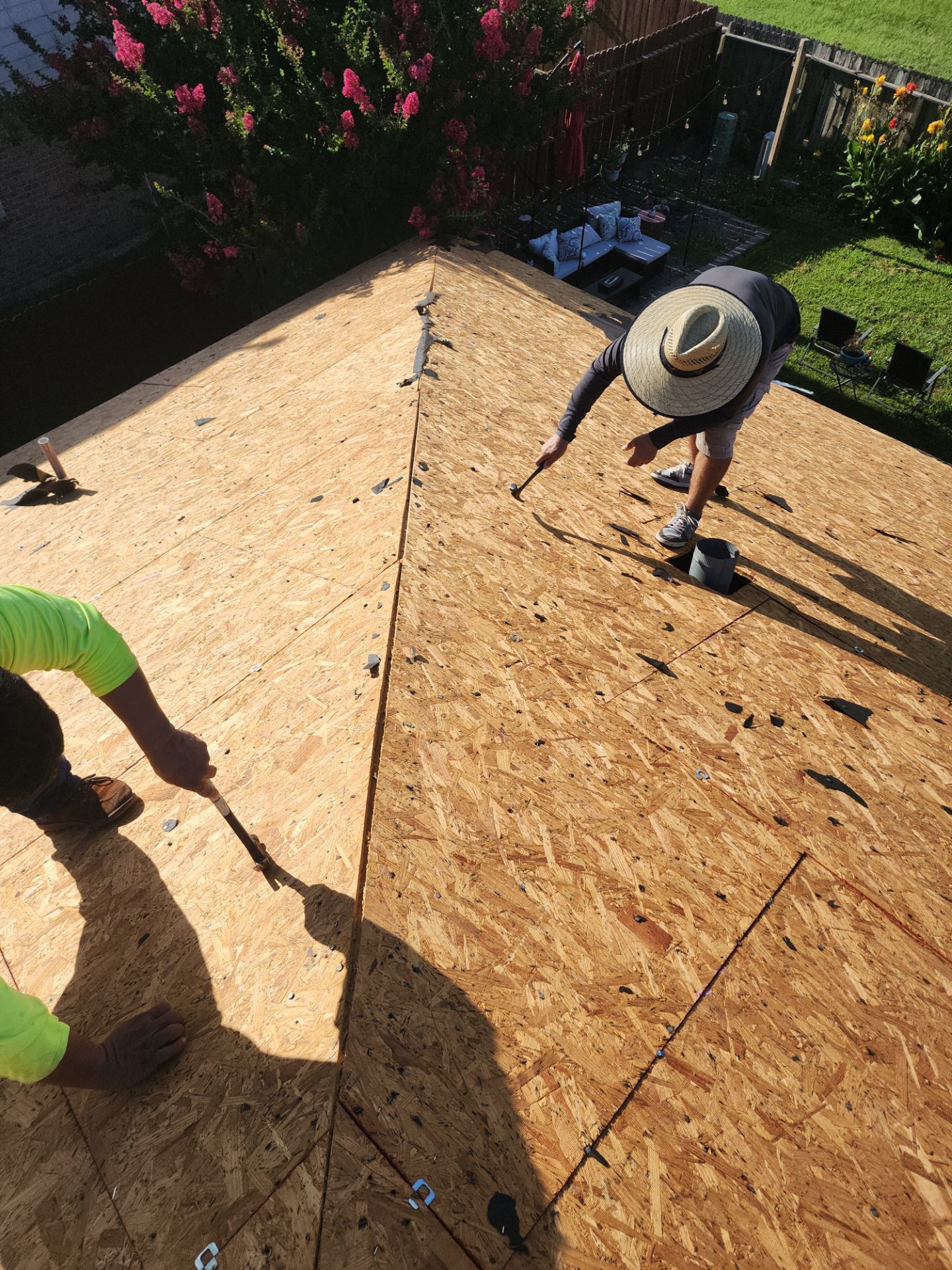 Residential Roof Installation using Owen's Corning Duration (Lifetime) Shingles by Roof Repair Company