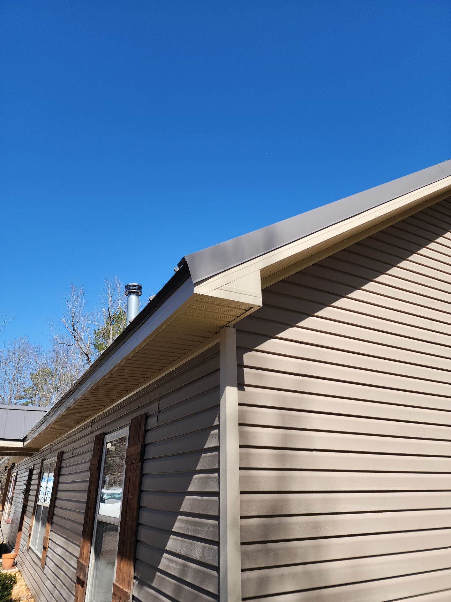 Residential Metal Roof Replacement using Reed's Metals: 26 GA. Standing Seam: Charcoal Grey by Hostetler Roofing