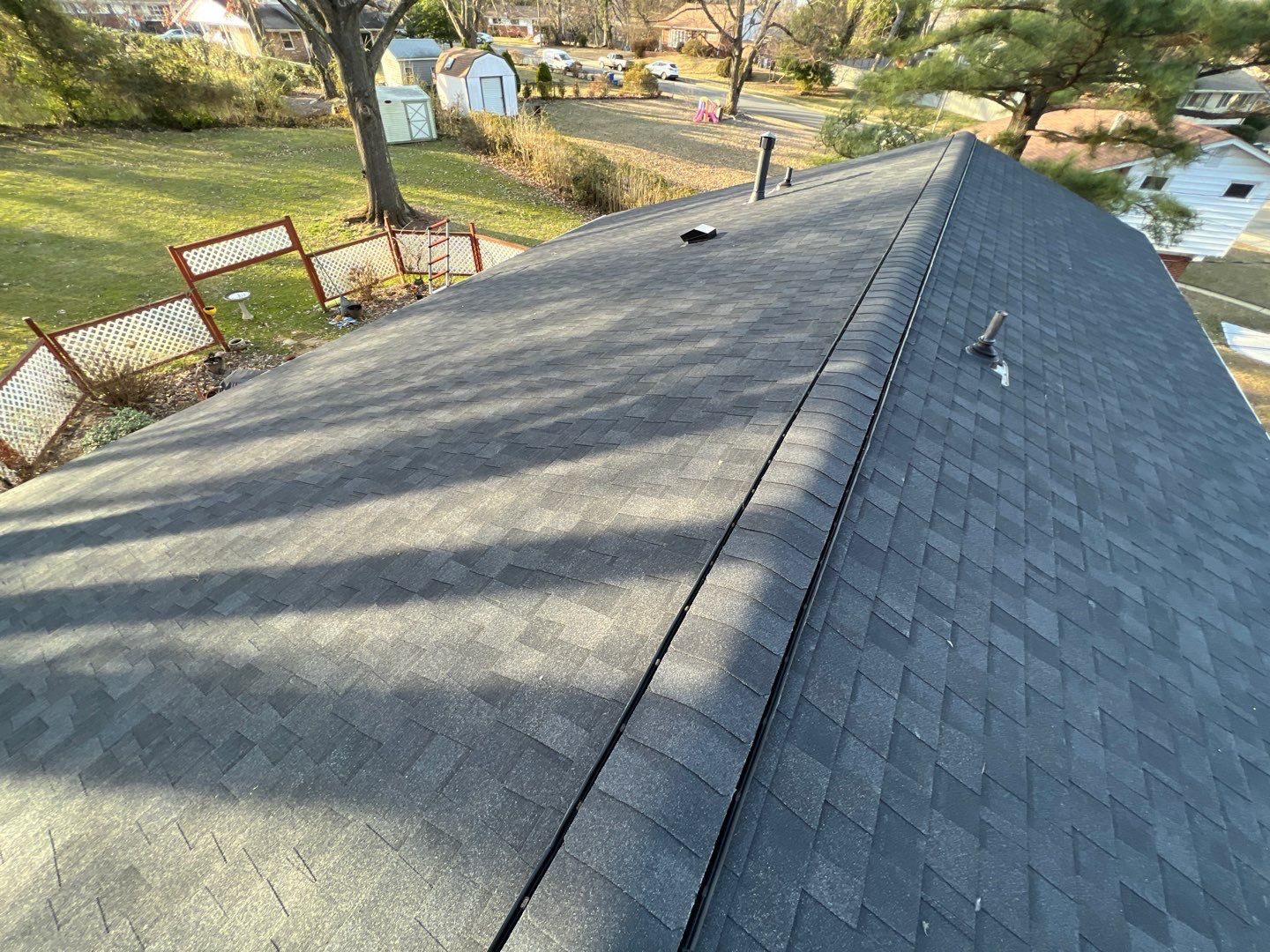 Fairfax: CertainTeed Landmark Pro Designer Shingles in Max Def Charcoal Black by RM Banning, Inc.