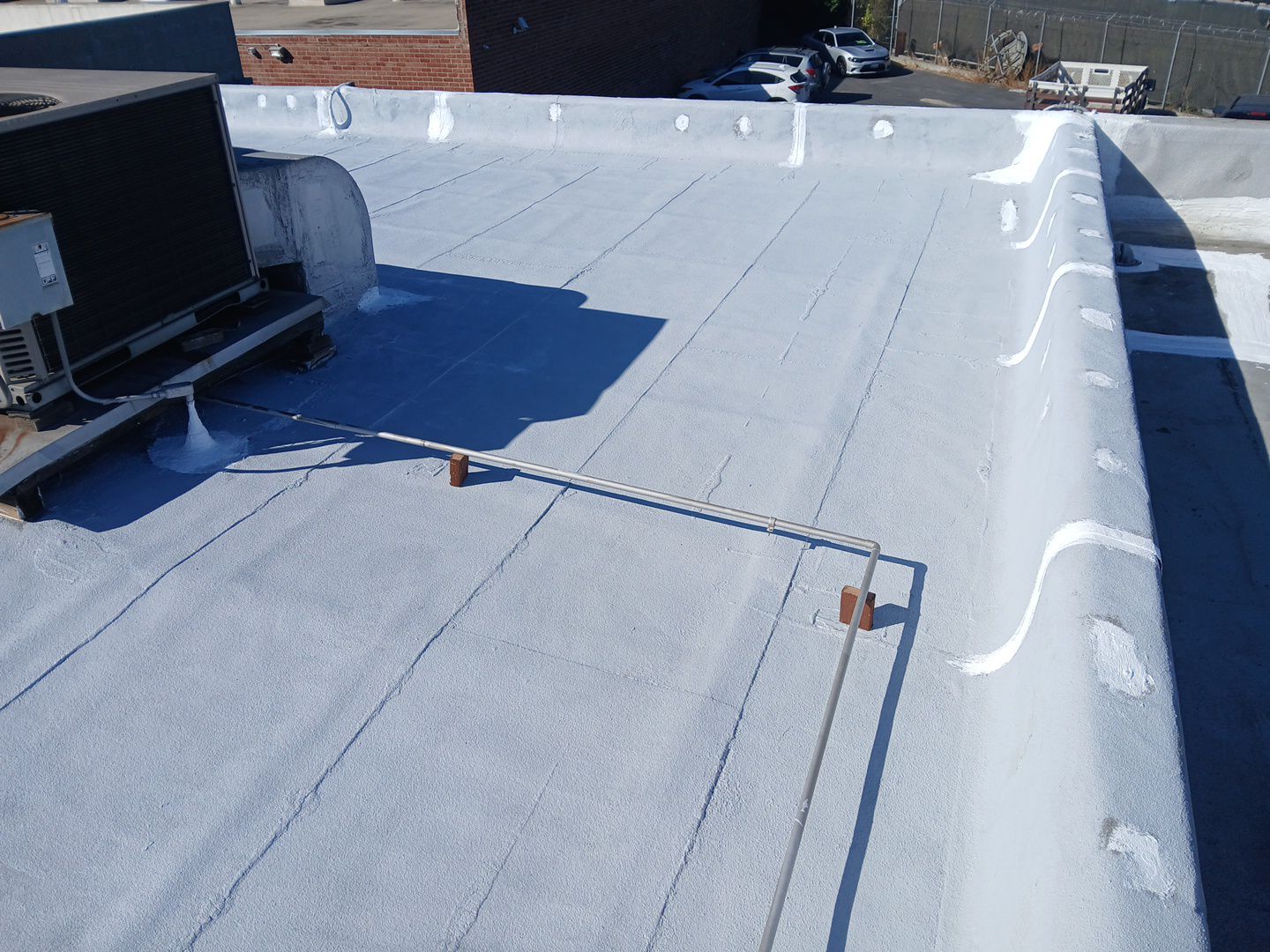 Commercial Silicone Membrane Installation Project by Hull Brothers Roofing