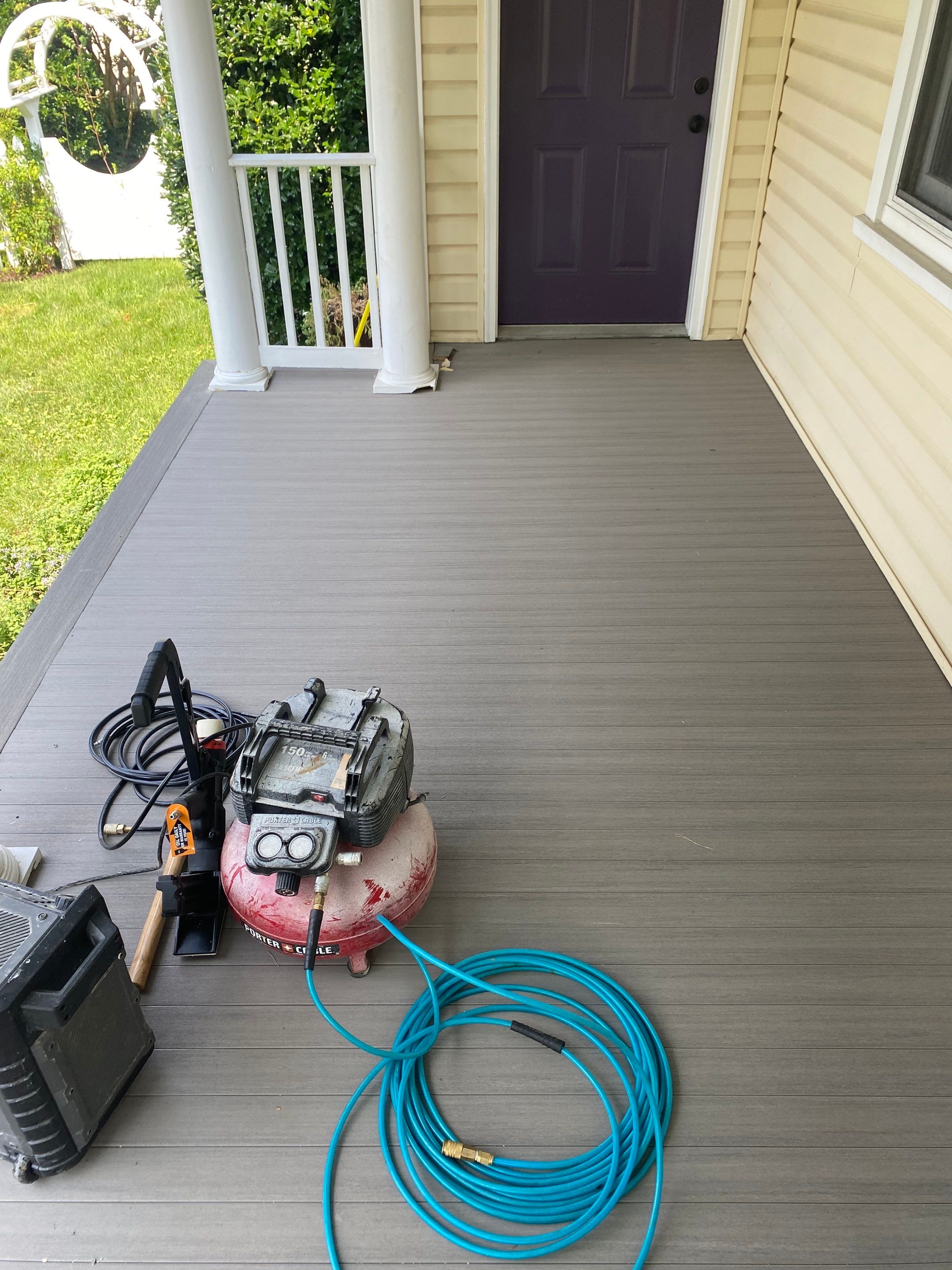 Front Porch Transformation using Timbertech Decking by The Smet Companies, LLC
