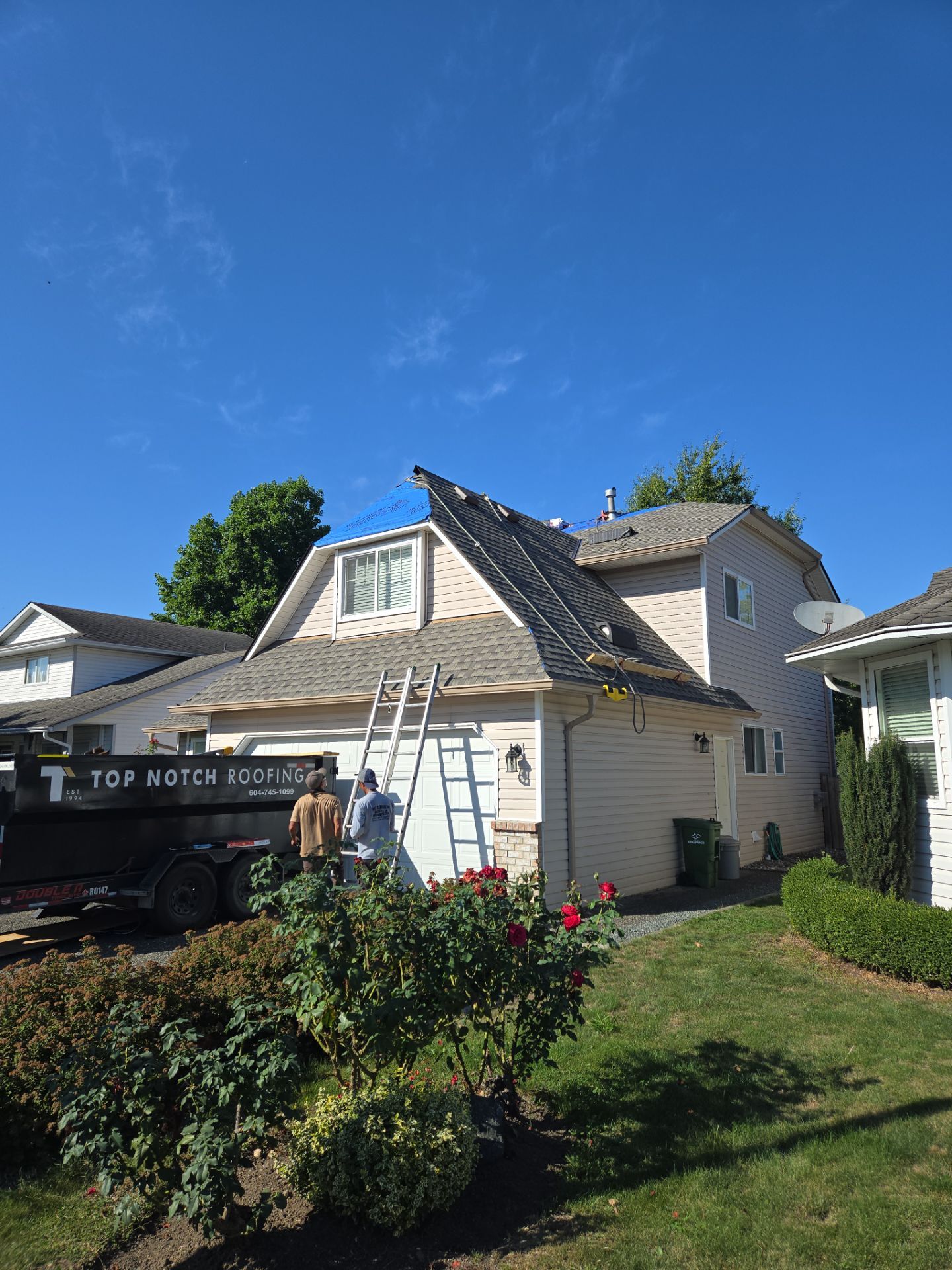 Residential Reroof Shingle - Weatherwood by Top Notch Roofing Inc