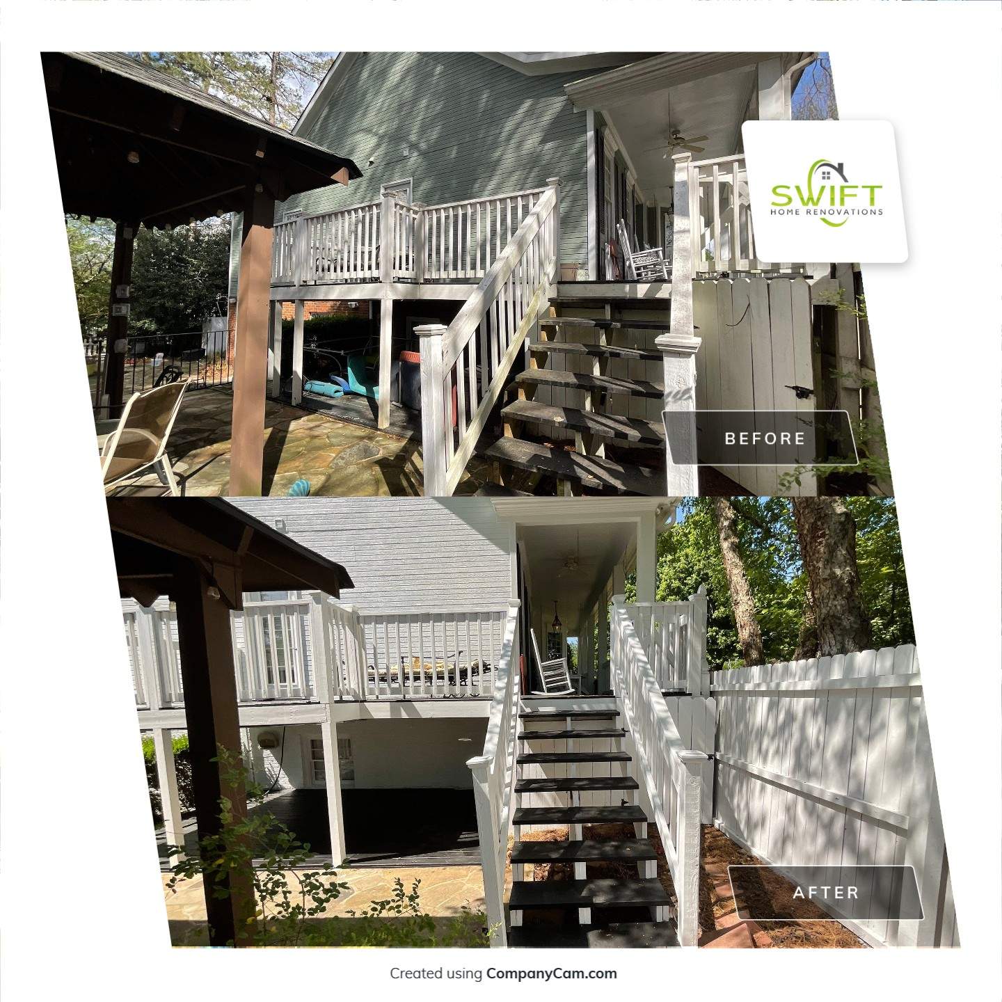 Full Exterior Painting and Brick Refinishing in Dunwoody, Georgia by Swift Home Renovations