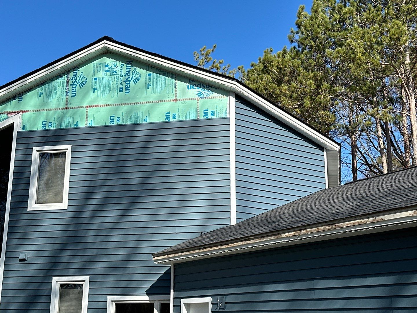 Siding Replacement using Certainteed Monogram D5 Pacific Blue by 180 Contractors