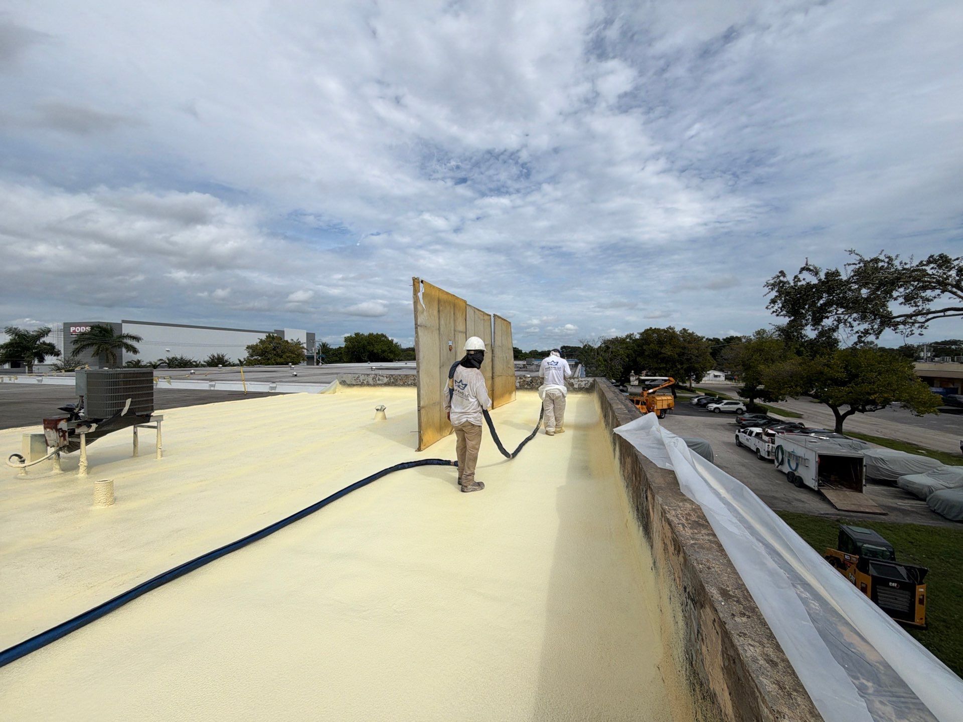 Fort Lauderdale Commercial Roof Restoration with Spray Foam Coating by Roof King LLC