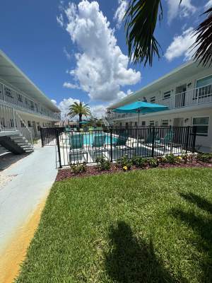 Black Aluminum Pool Fence Replacement in Englewood