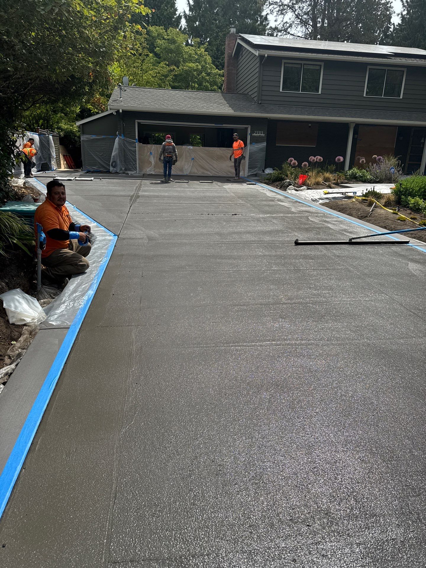 Concrete Driveway Makeover | Edmonds  by Jireh Asphalt & Concrete Inc 