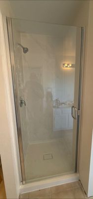 Semi-Framed Shower Door Install 
