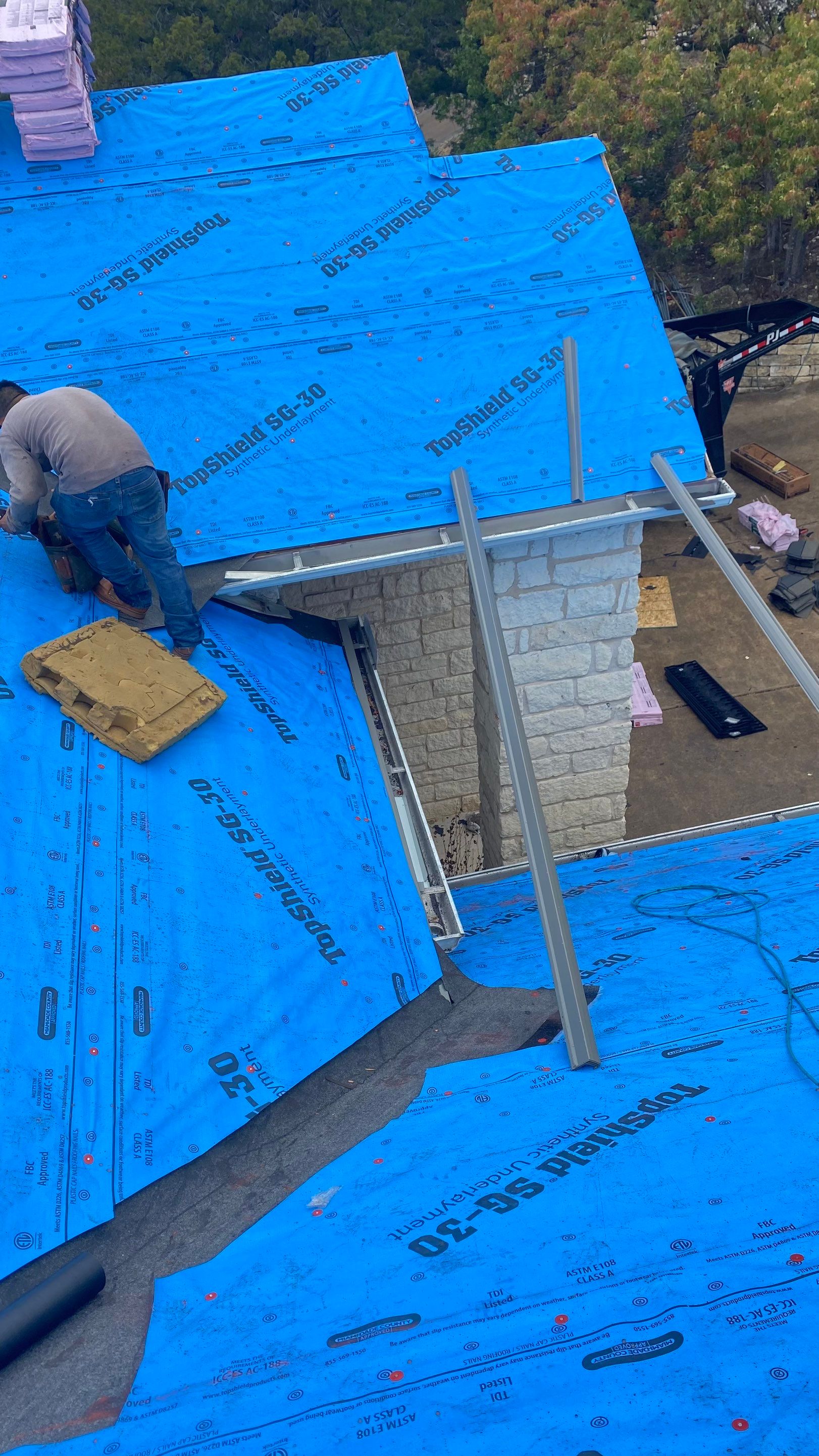 Residential Roof Replacement using Owens Corning 30 year Architectural Shingles by Premier Roofing and Contracting