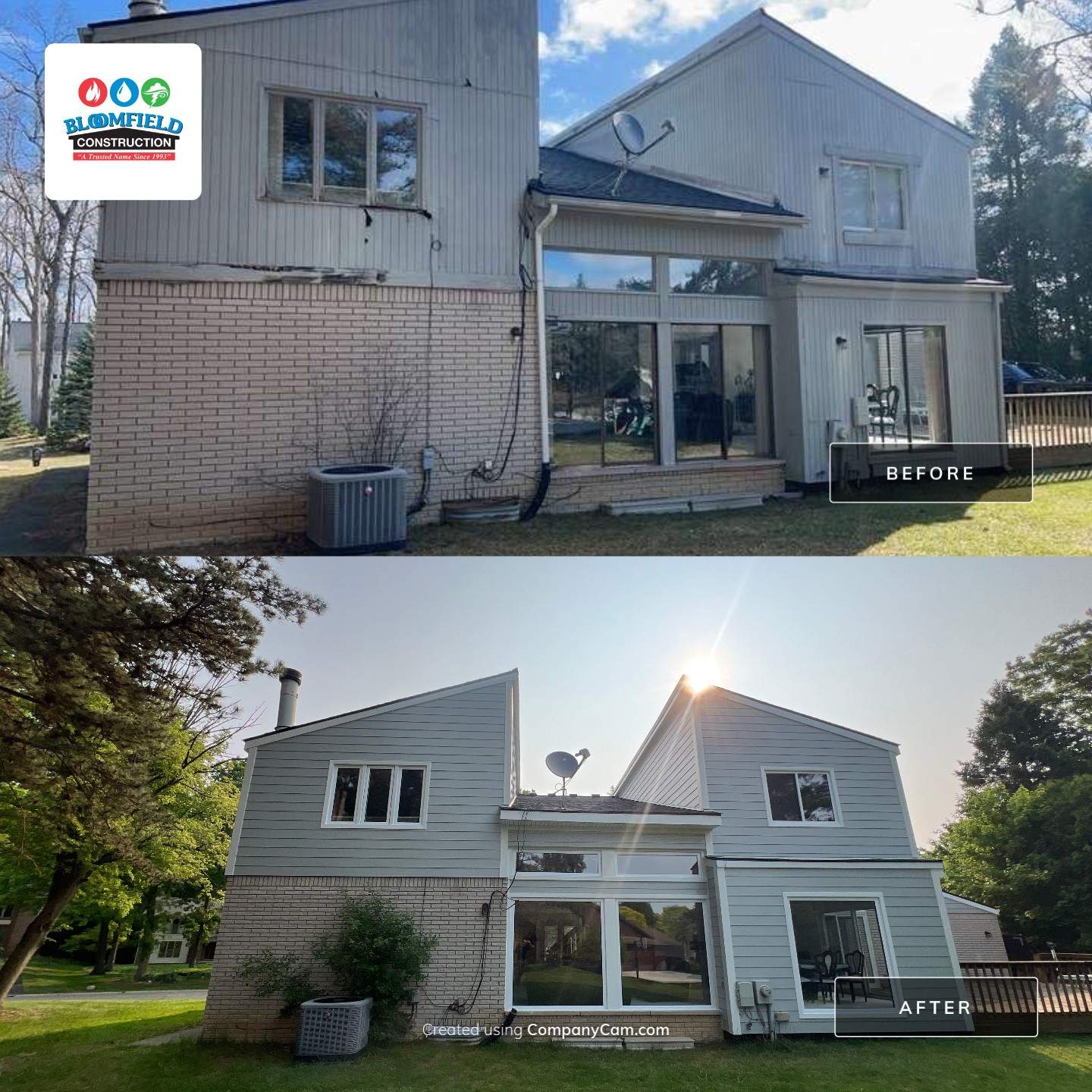 James Hardie Siding Replacement by Bloomfield Construction & Restoration