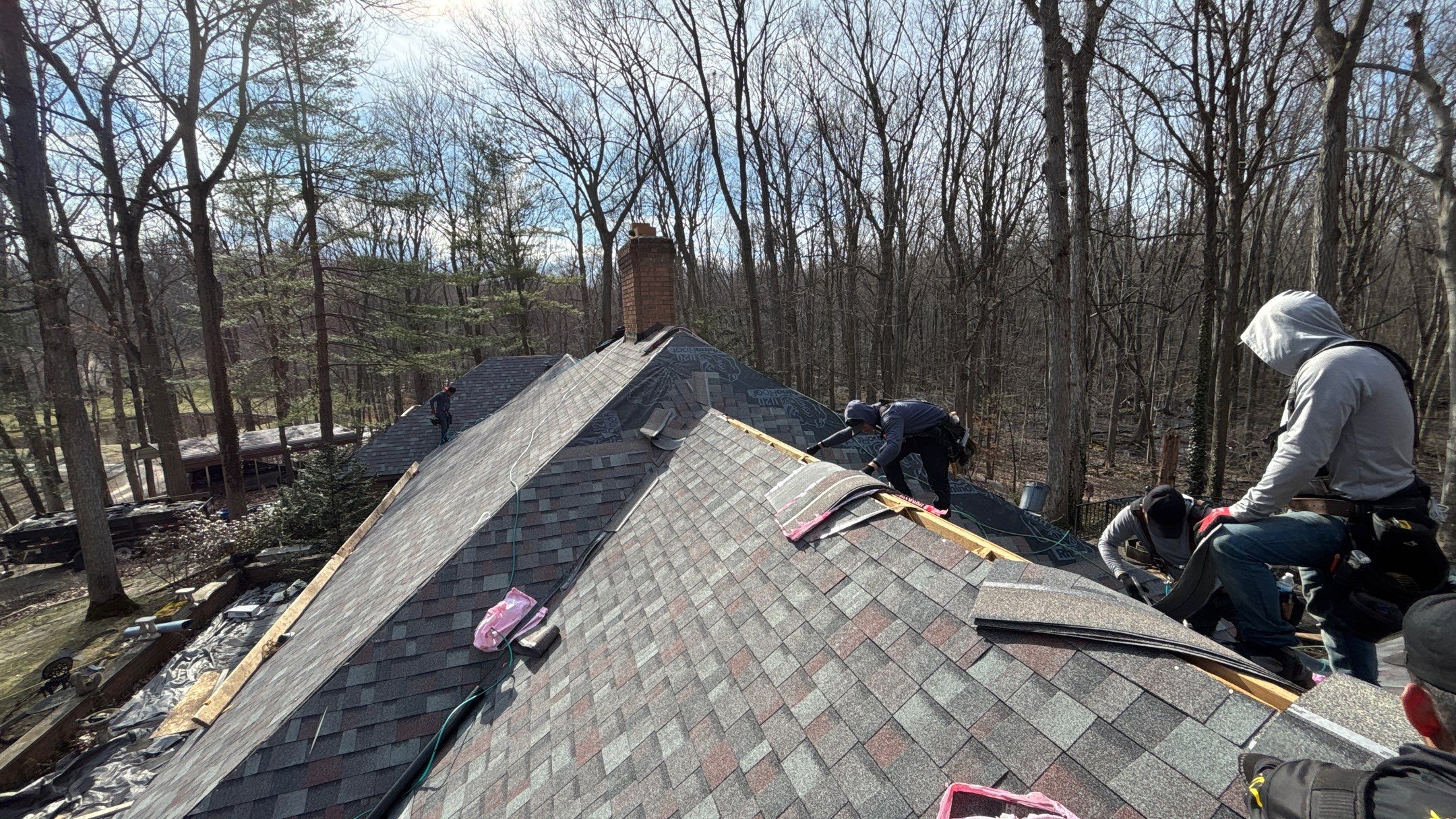 Roof Replacement using Owens Corning Colonial Slate by 180 Contractors