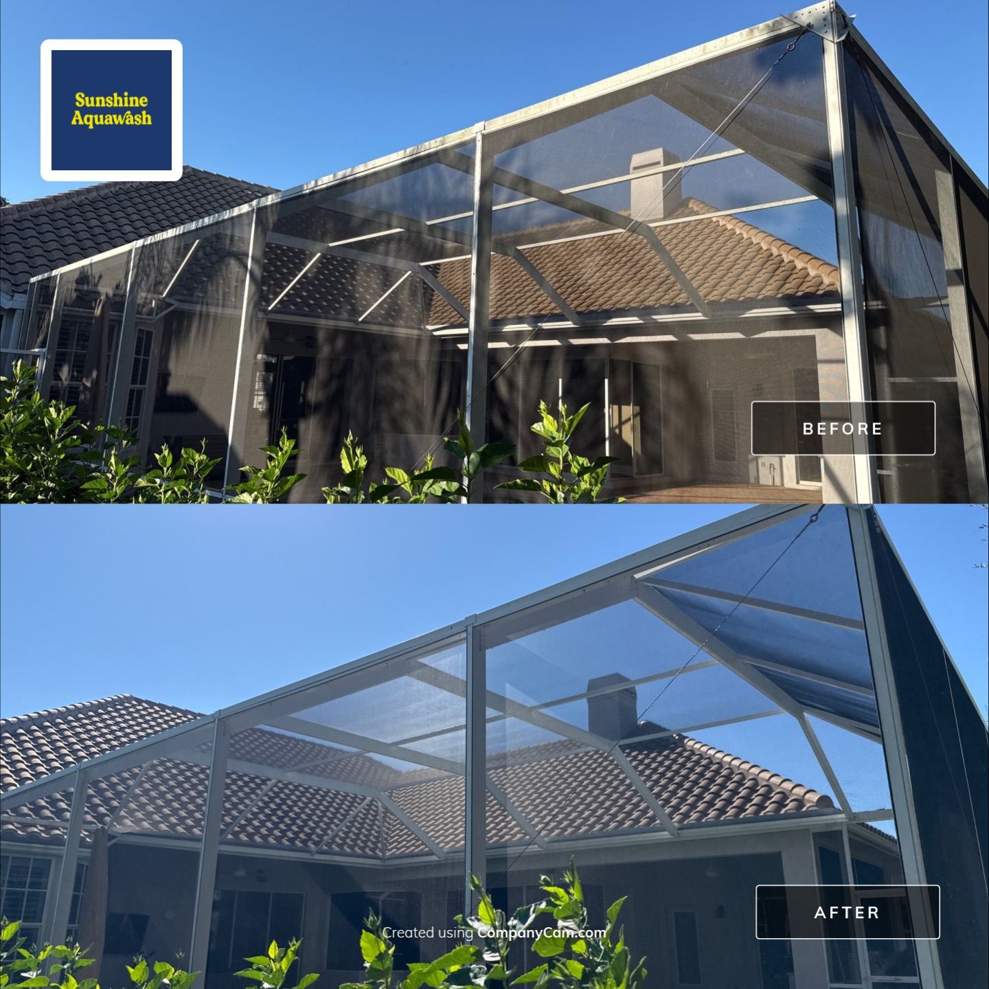 House Wash, Pool Deck & Screen Enclosure Cleaning | University Park, Sarasota FL by Sunshine AquaWash