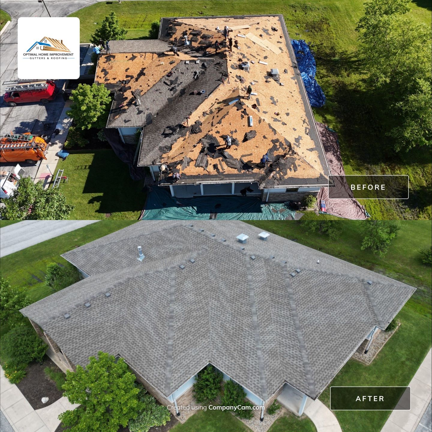 Business roofing with GAF by Optimal Home Improvement 
