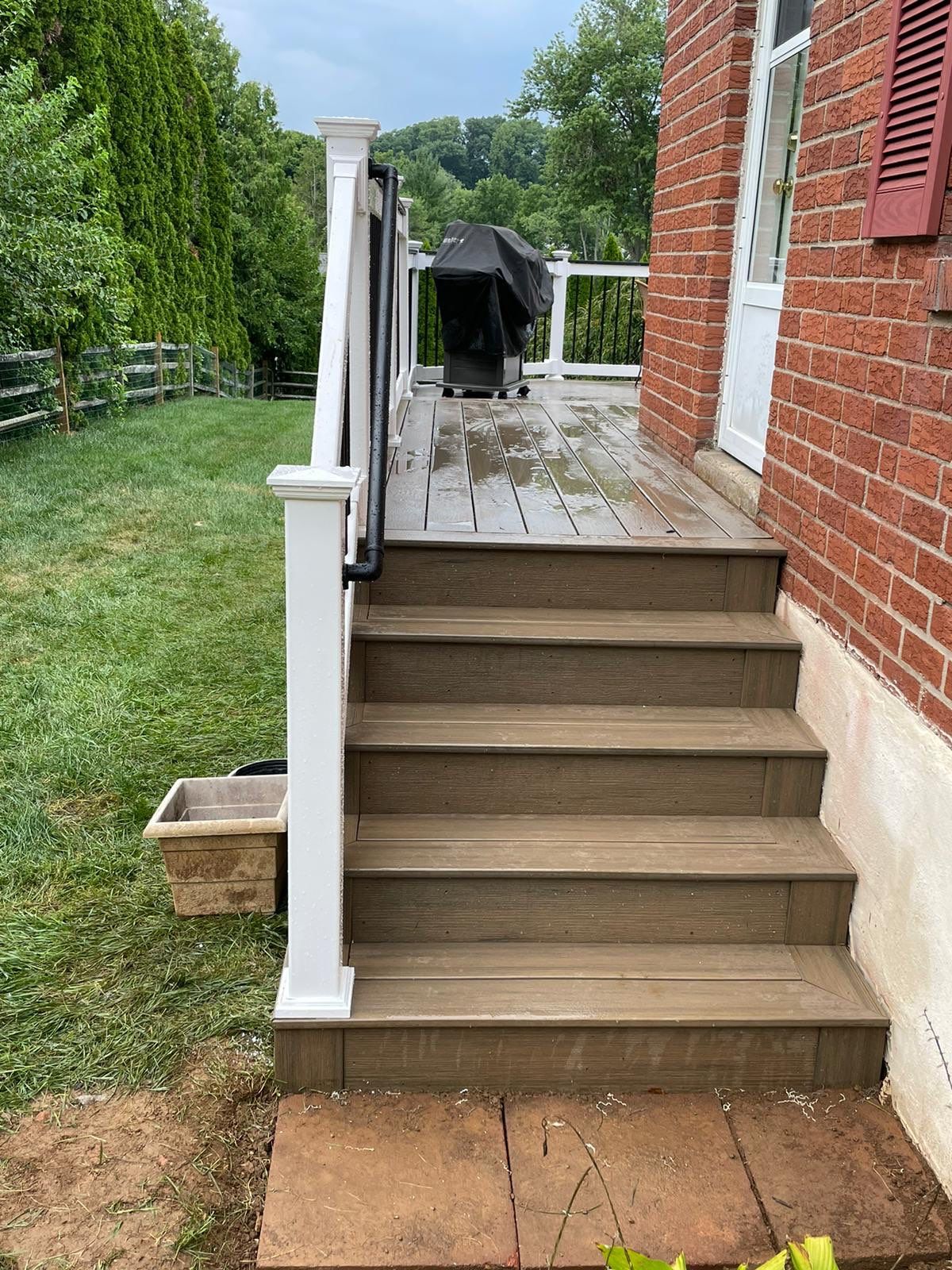 Deck Resurface using Deckorators Vista decking - color Dunnewood by deck guardian